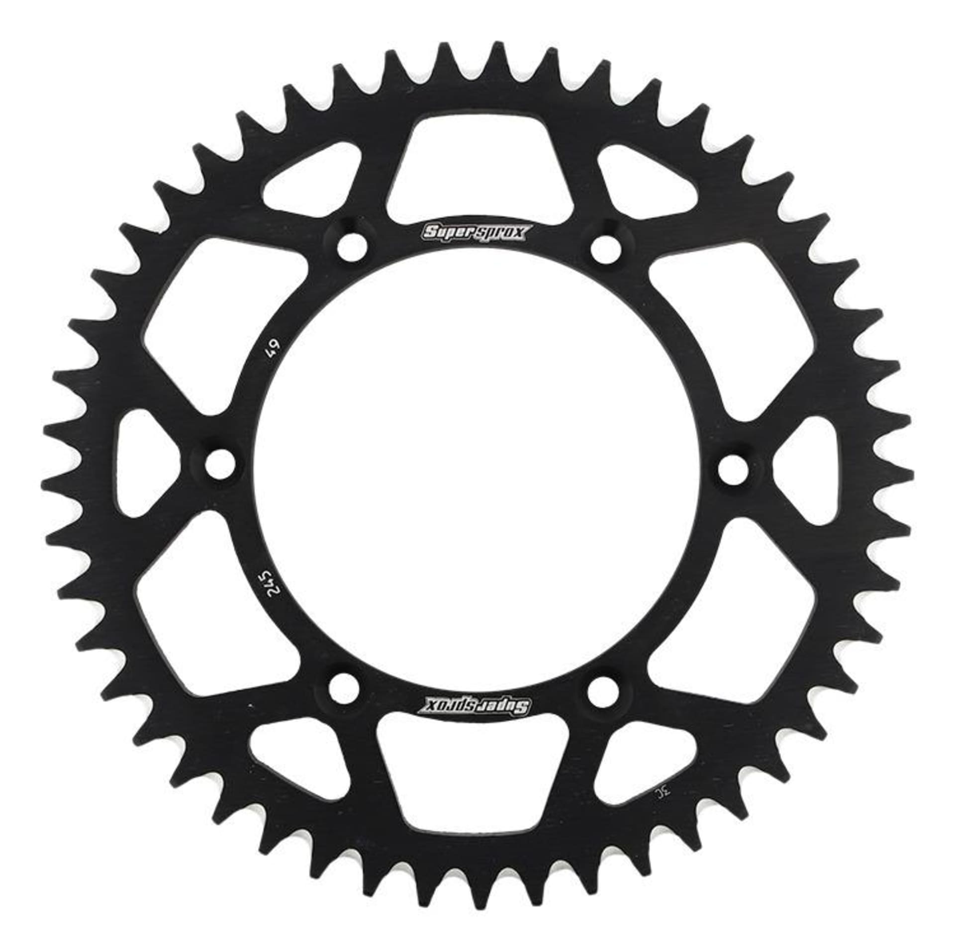 Supersprox bakhjul aluminium svart - YZF / YZ - Supersprox - Motocross Parts