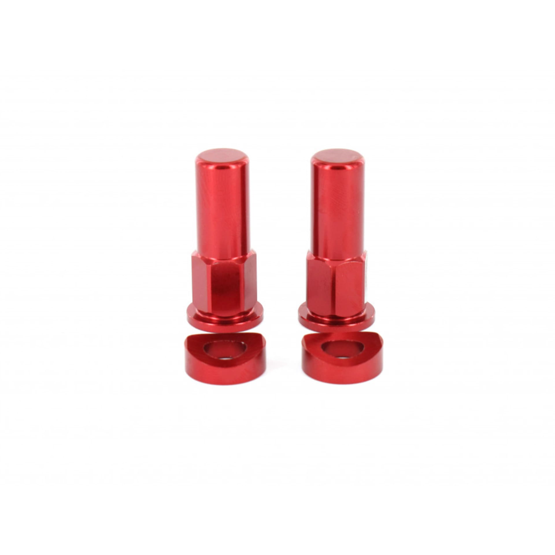 Holeshot, Rim lid nut + spec washer, RED Holeshot, Rim lid nut + spec washer, RED - Holeshot - Motocross Parts
