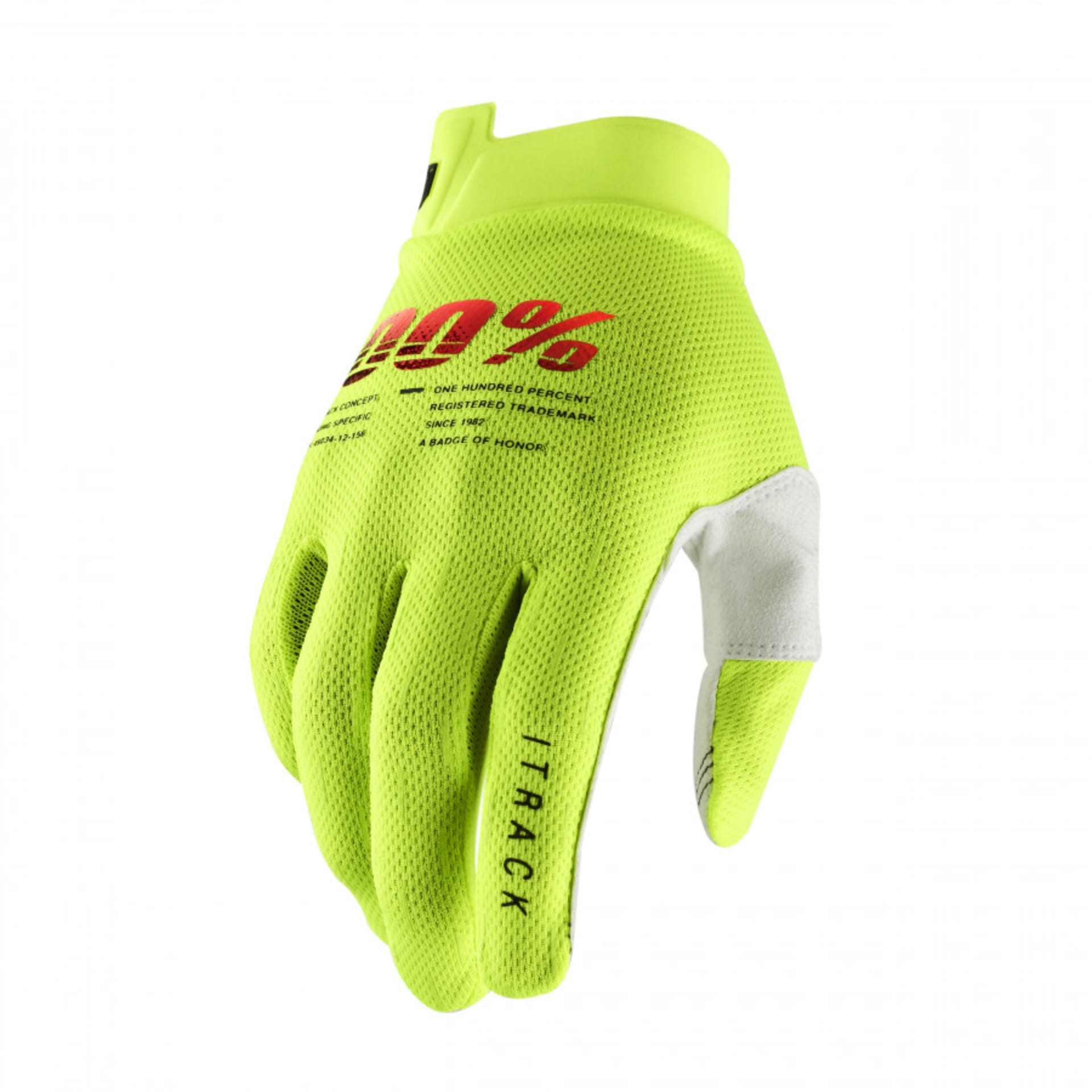 100% ITrack-handsker - neongul - 100% - Motocross Parts