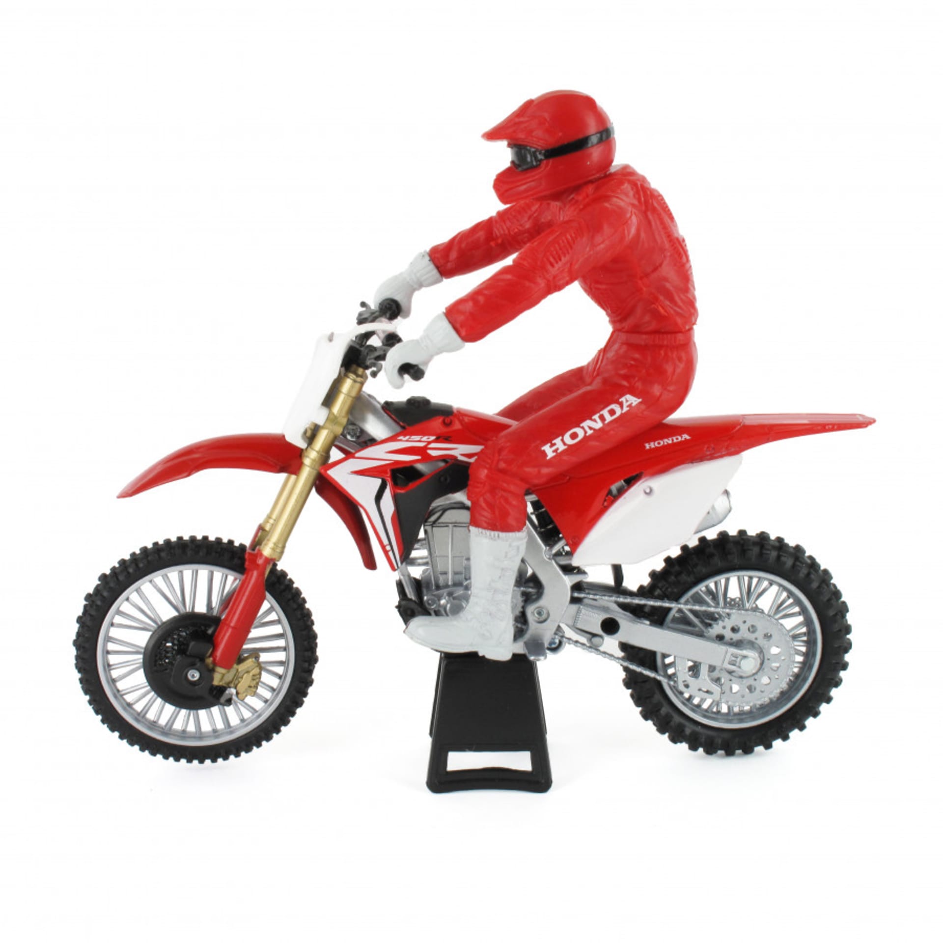 Honda CRF 450R 1:12 legetøjscrosser med kører - New-Ray