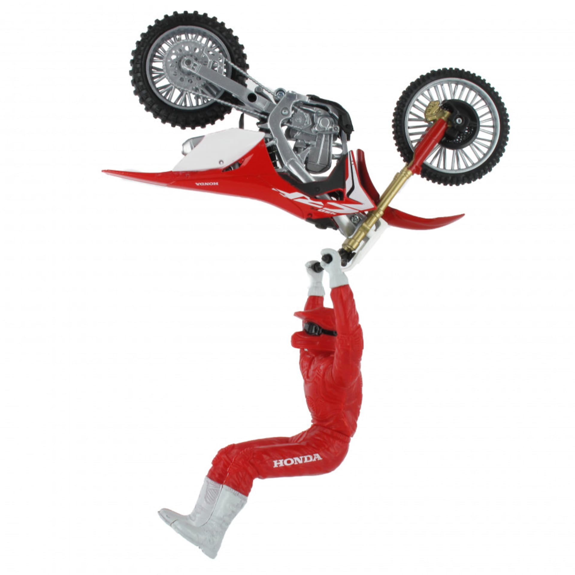 Honda CRF 450R 1:12 leksakscrosser med förare - New-Ray