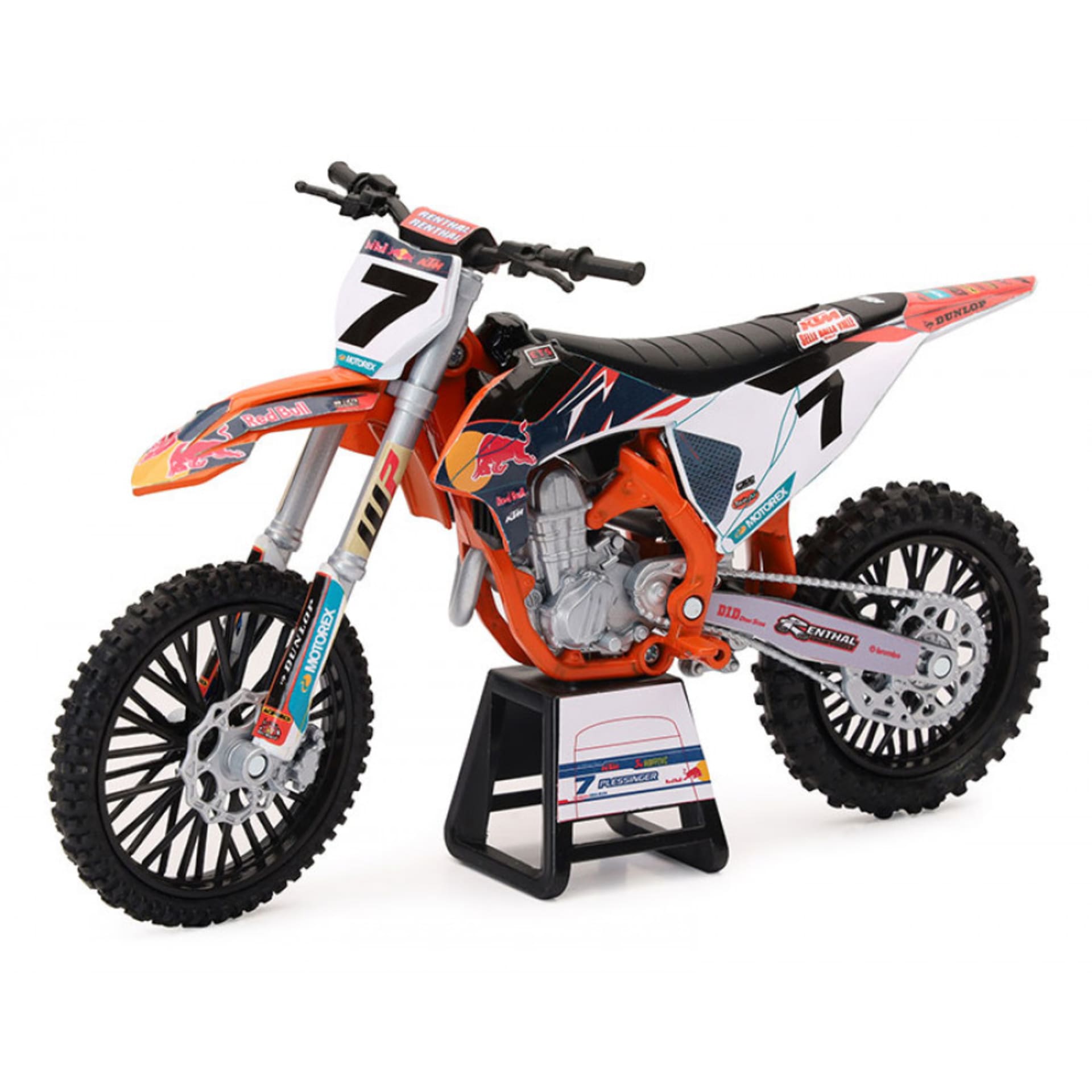 Red Bull KTM 450SX-F Aaron Plessinger 1:12 leksakscrosser - New-Ray - Motocross Parts