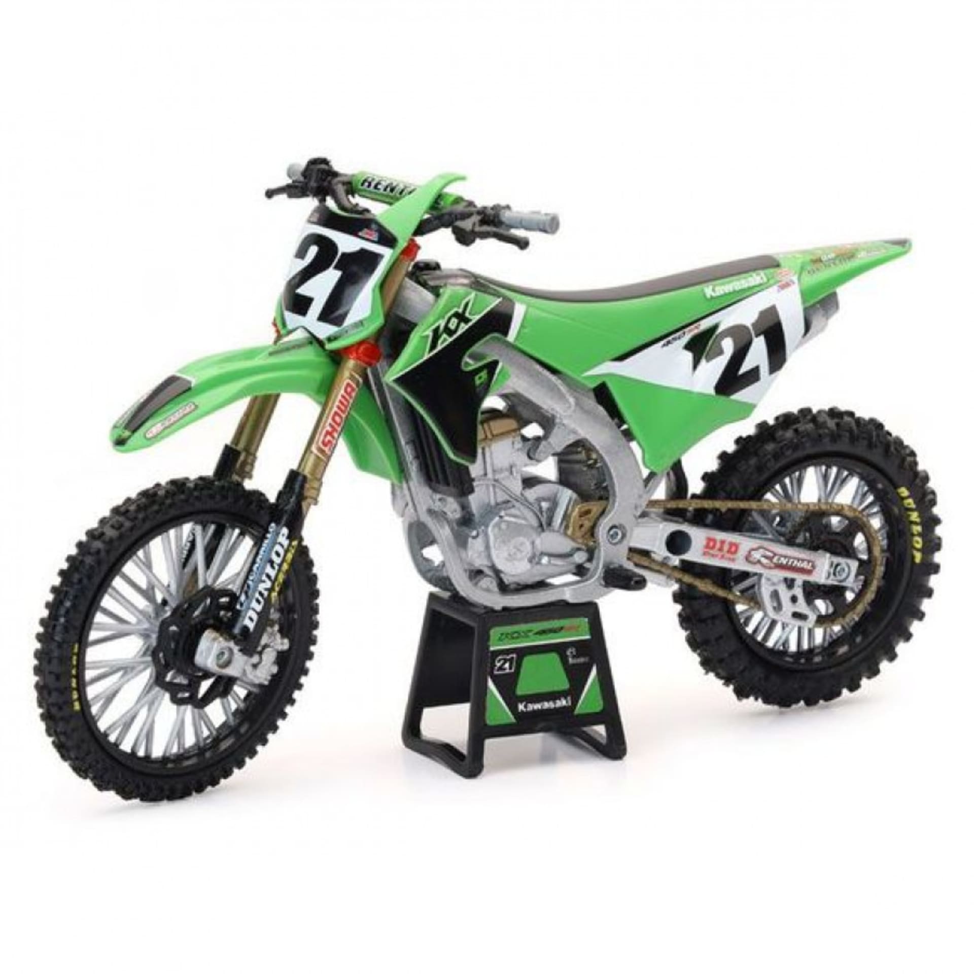 Kawasaki Racing Team Jason Anderson 1:12 leksaksdirtbike - New-Ray - Motocross Parts