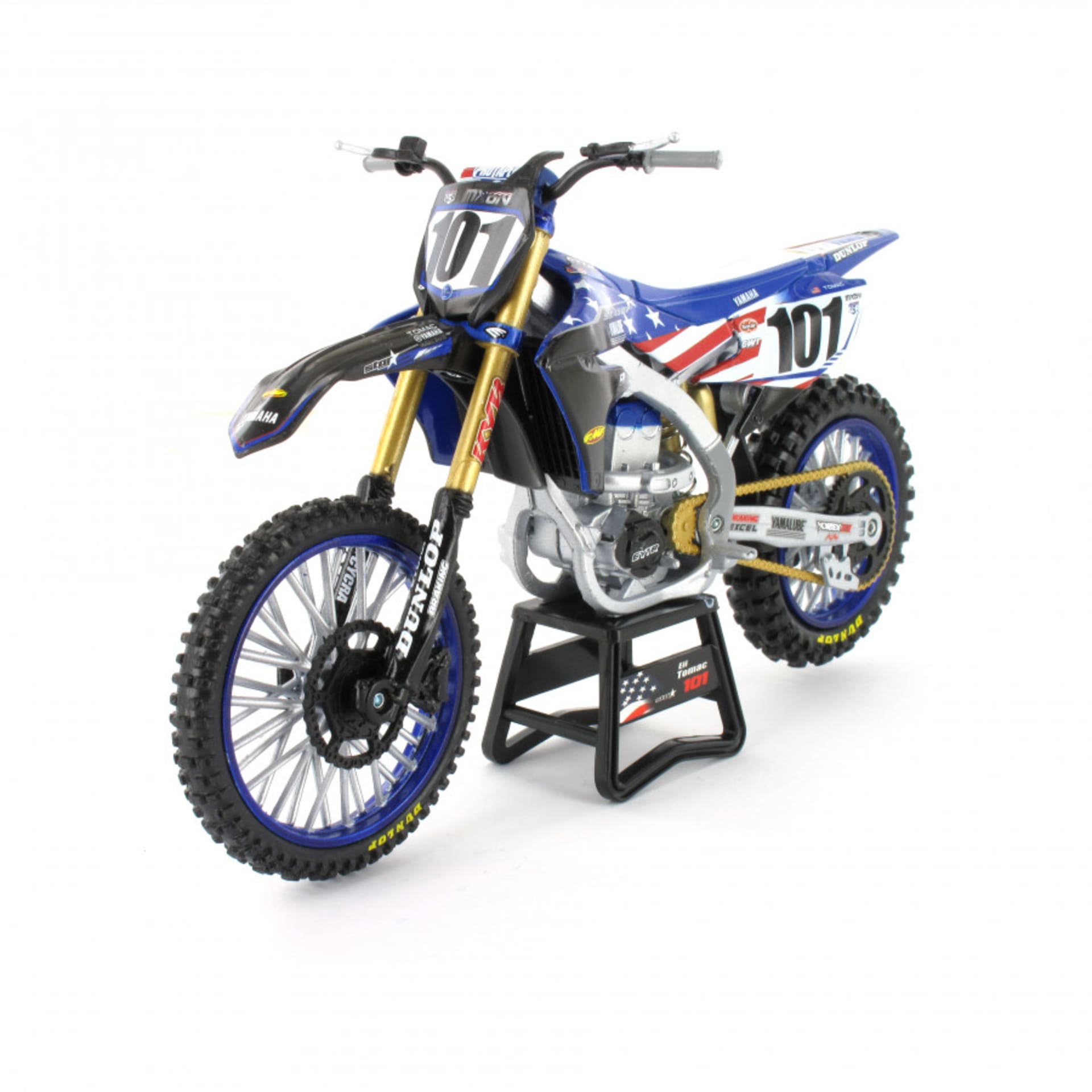 Yamaha YZ450F Motocross of Nations Eli Tomac #101 1:12 Spielzeug-Dirtbike - New-Ray