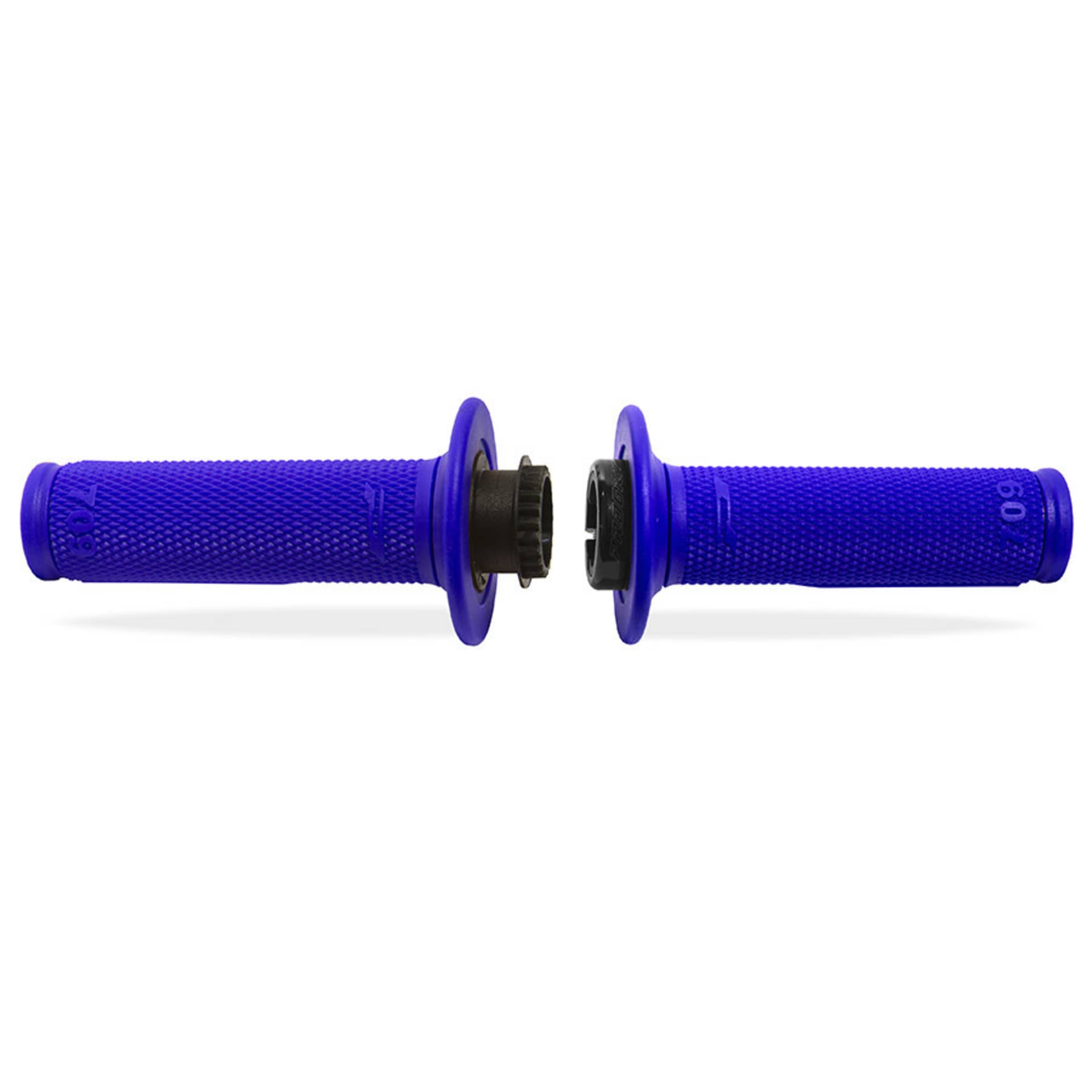 Progrip 709 Single Density Half Waffle LOCK ON GRIPS, BLAU - Progrip