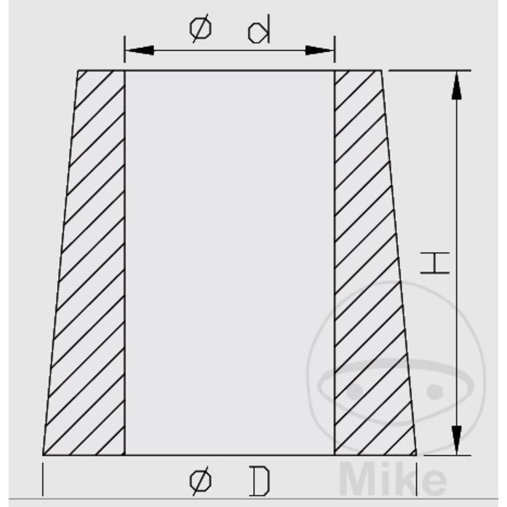 KYB Bump gummi 16x34x59 - KYB