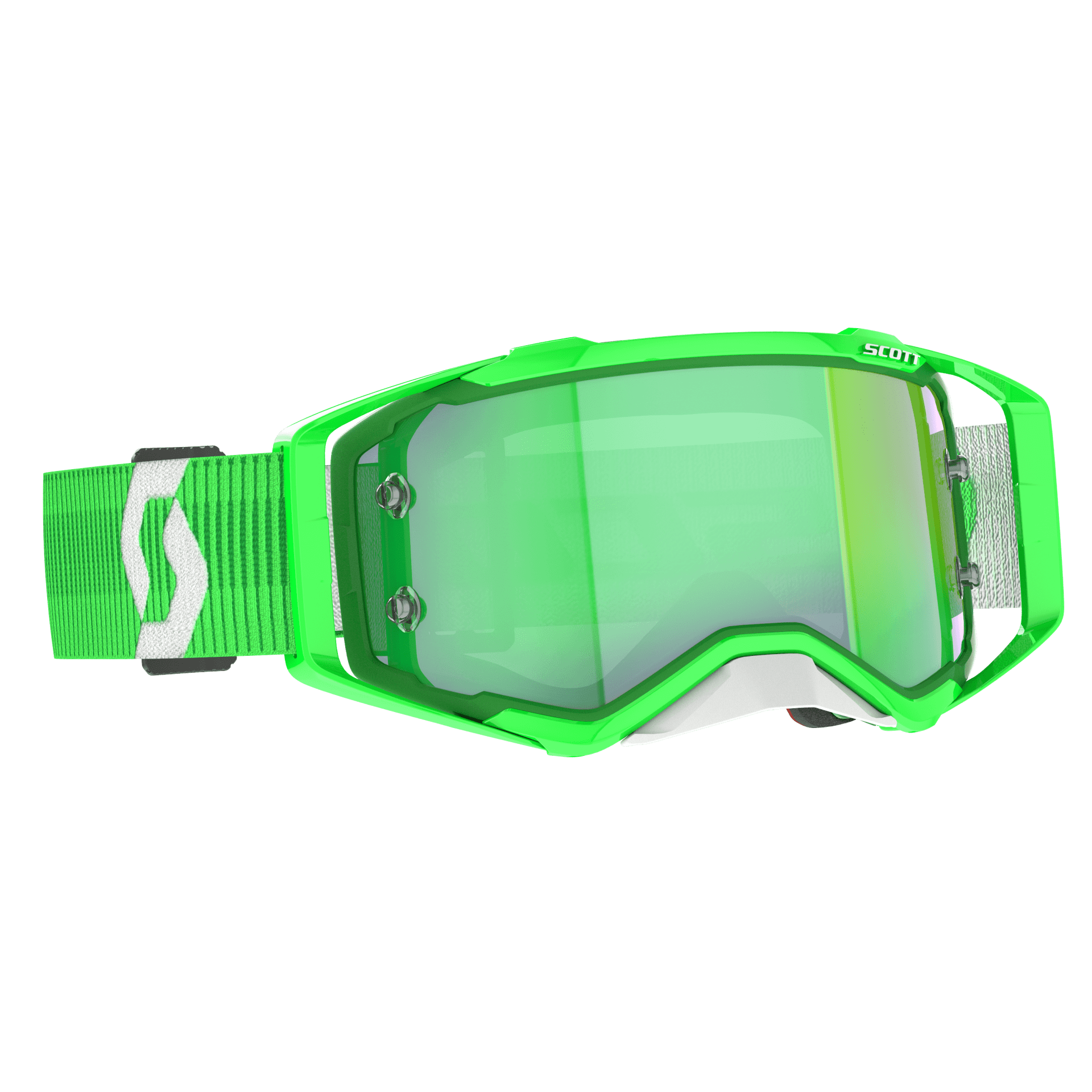 Scott Goggle MX Prospect grön/vit grön krom fungerar - Scott - Motocross Parts