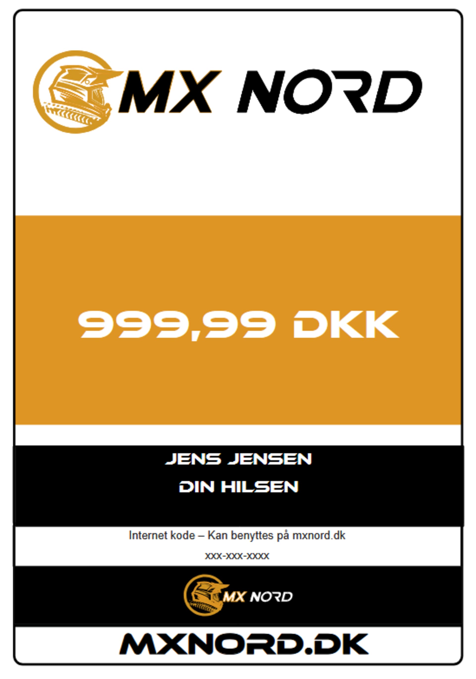 Presentkort - 200 kr. -  - Motocross Parts