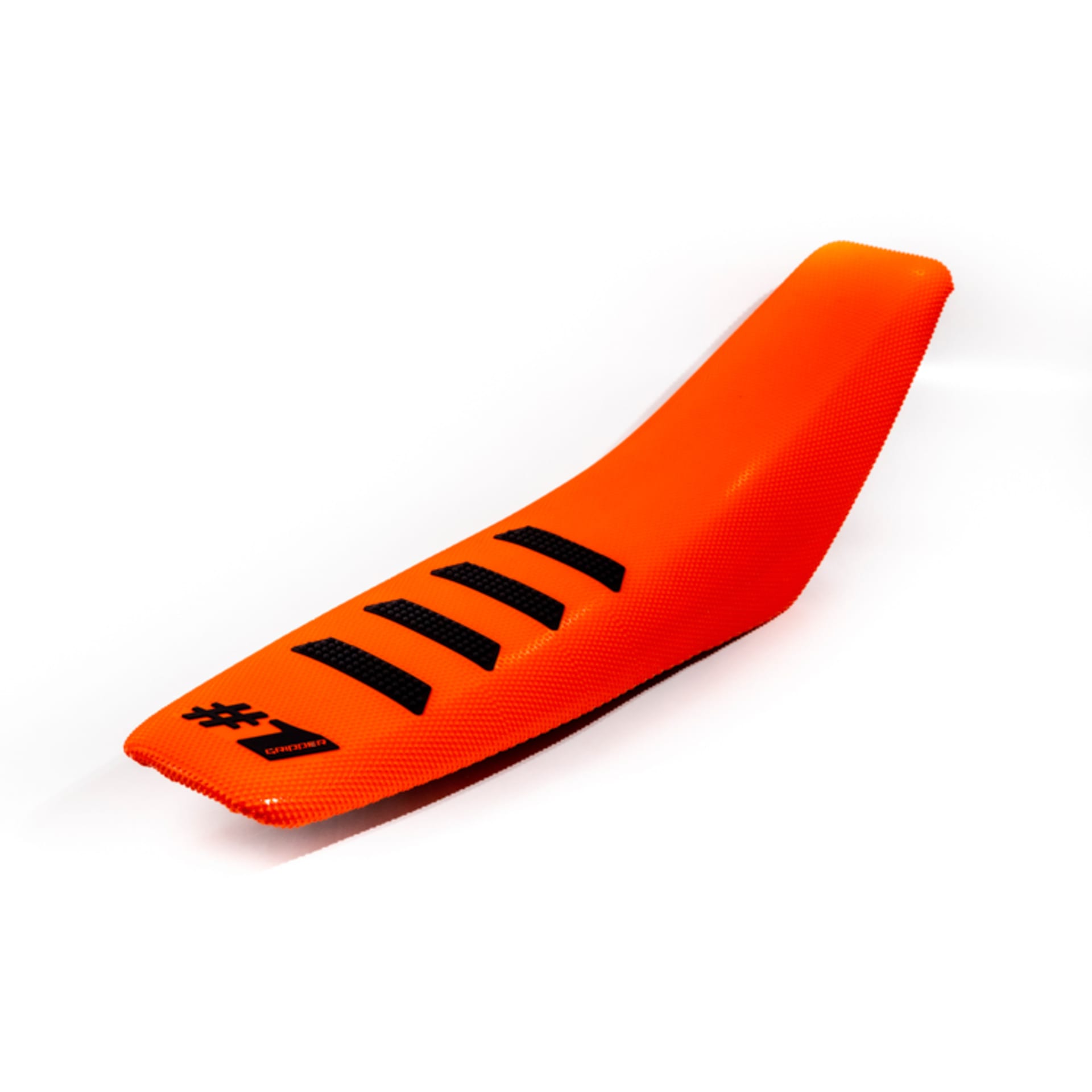 ONEGRIPPER Seat Cover - RIBBED - Orange/Black - OneGripper - Motocross Parts