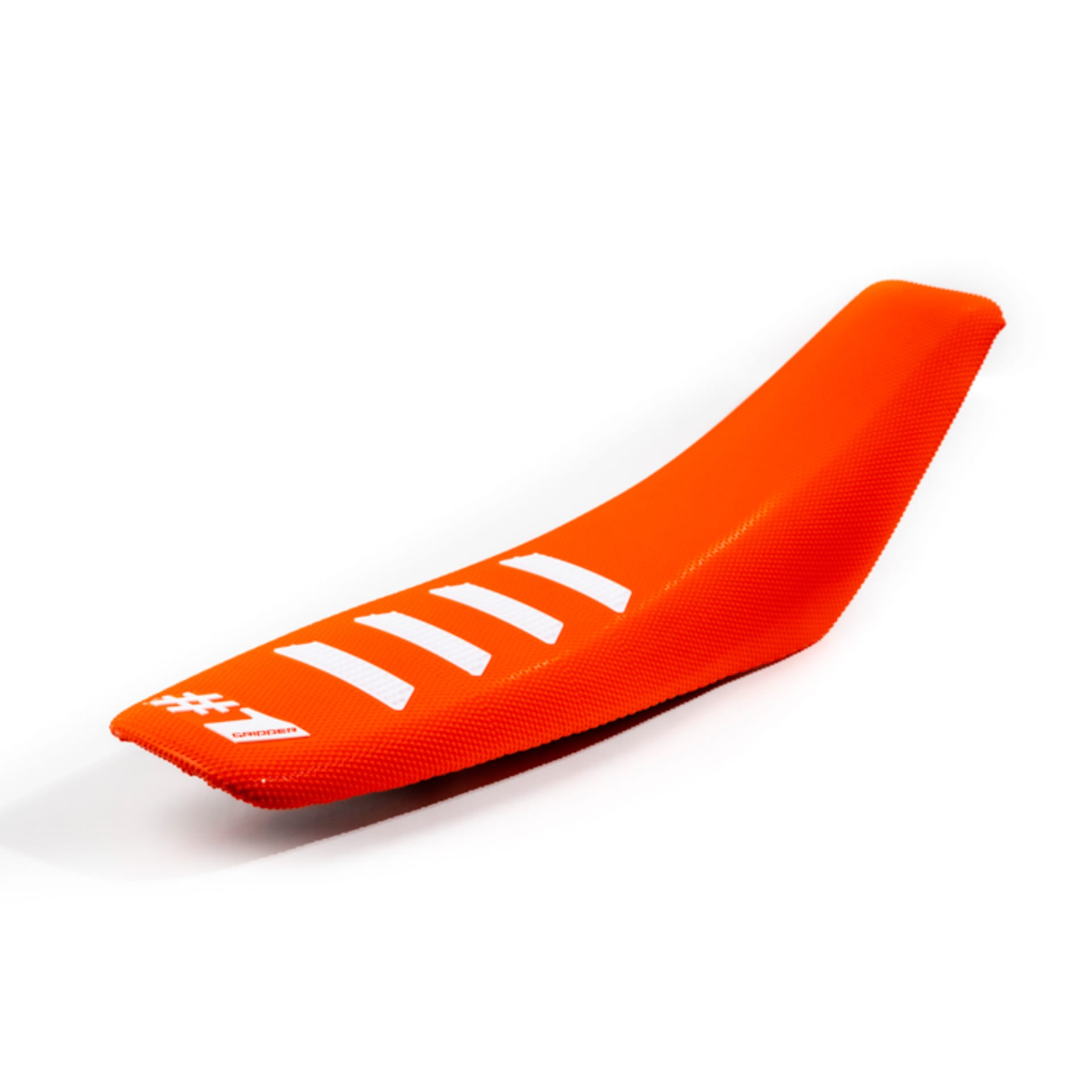 ONEGRIPPER-sitsöverdrag – RIBBAD – Orange/vit - OneGripper