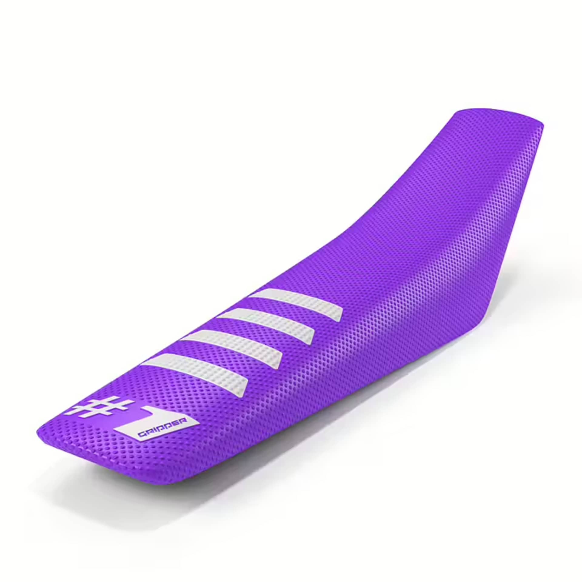 ONEGRIPPER-sitsöverdrag – RIBBED – Lila/vit - OneGripper