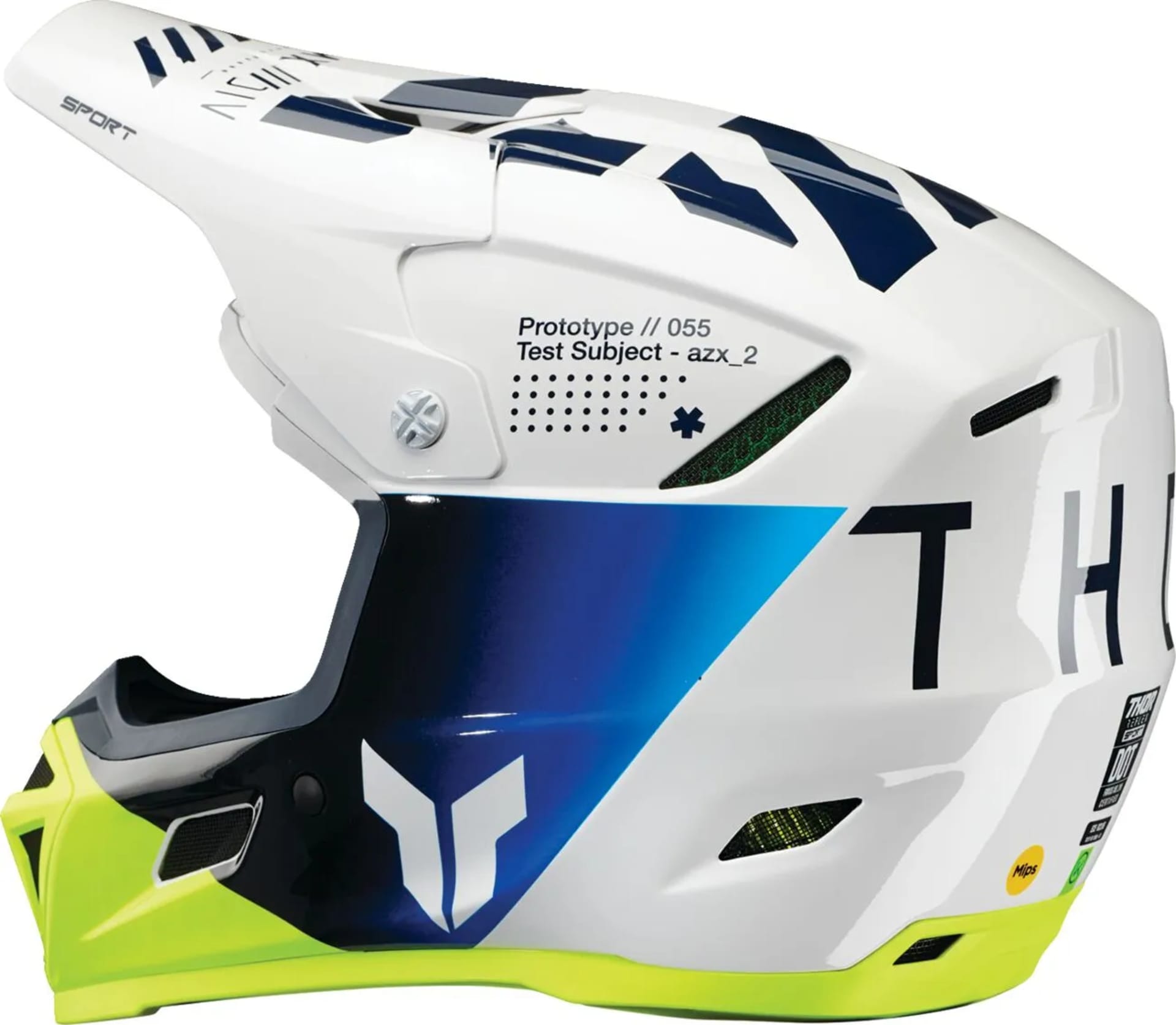 Thor Reflex Sport Strike MIPS Helmet - Navy/Acid - Thor