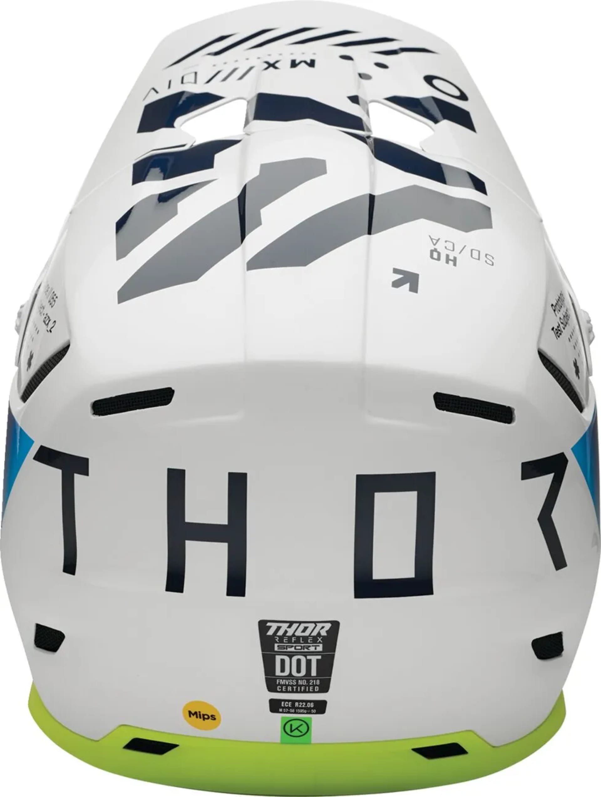 Thor Reflex Sport Strike MIPS Helm - Marine/Säure - Thor