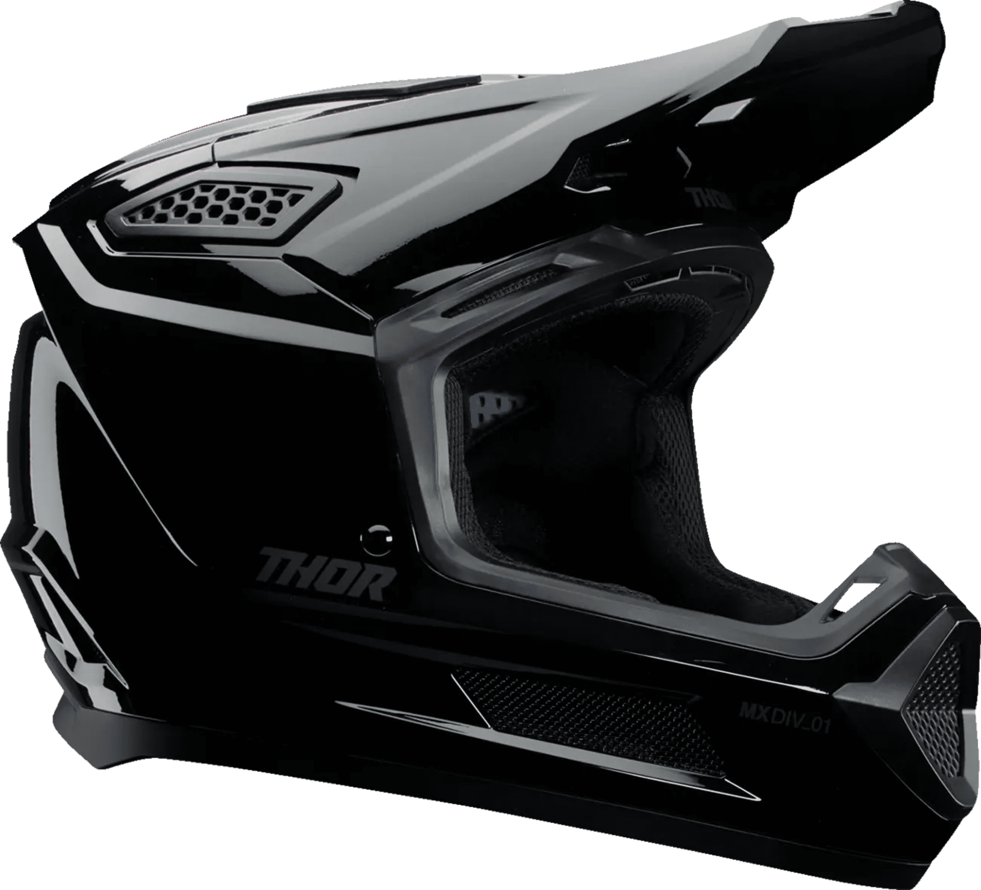 Thor Fleet Blackout Hjälm - Blackout glans - Thor