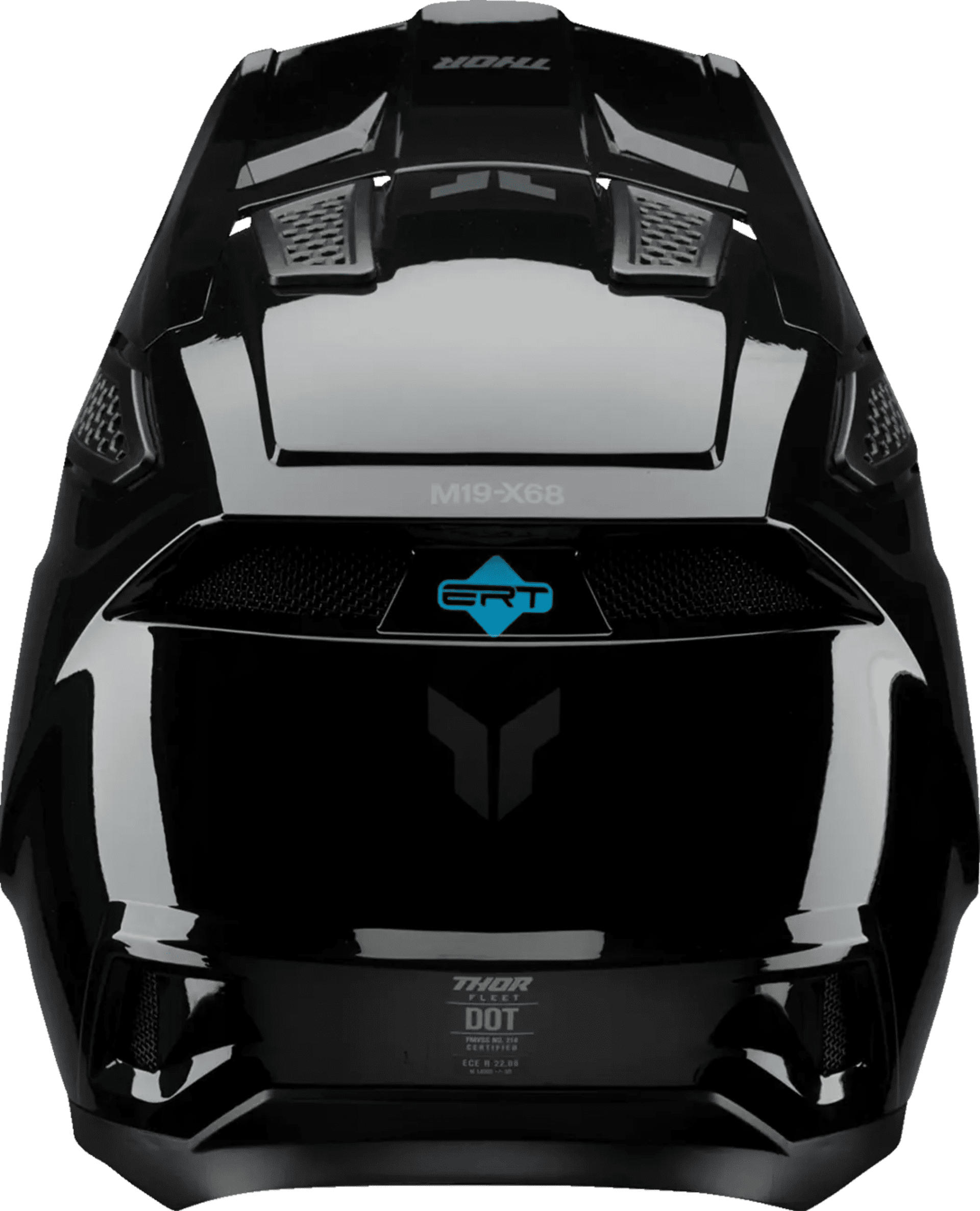 Thor Fleet Blackout Hjälm - Blackout glans - Thor