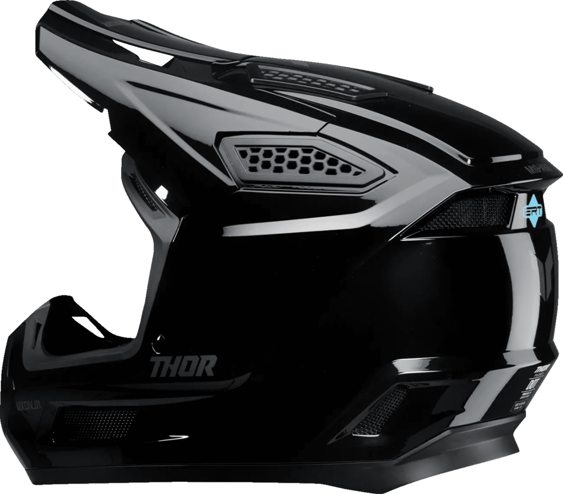Thor Fleet Blackout Hjälm - Blackout glans - Thor