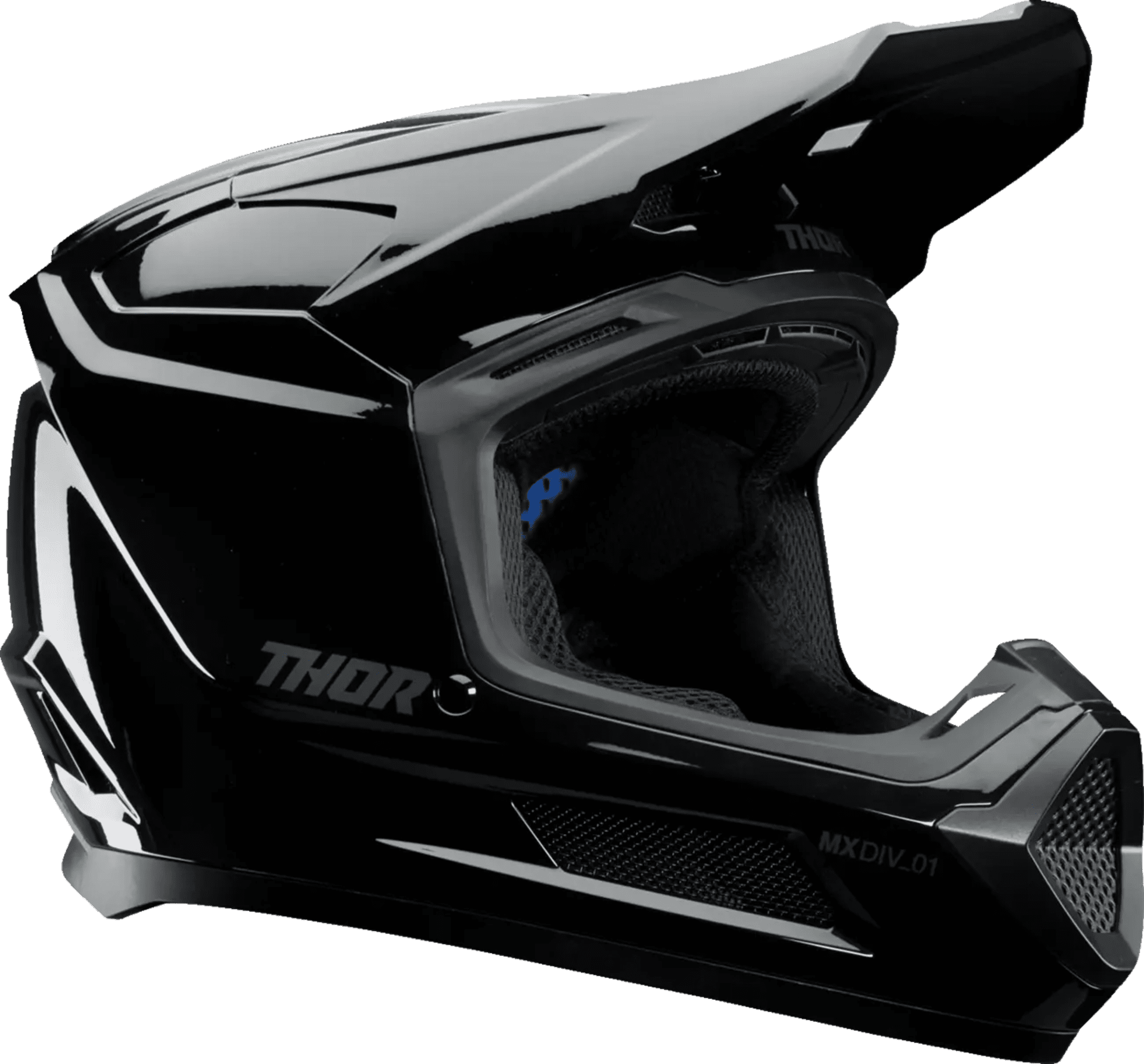Thor Jugend Flotte Blackout Helm - Glanz - Thor