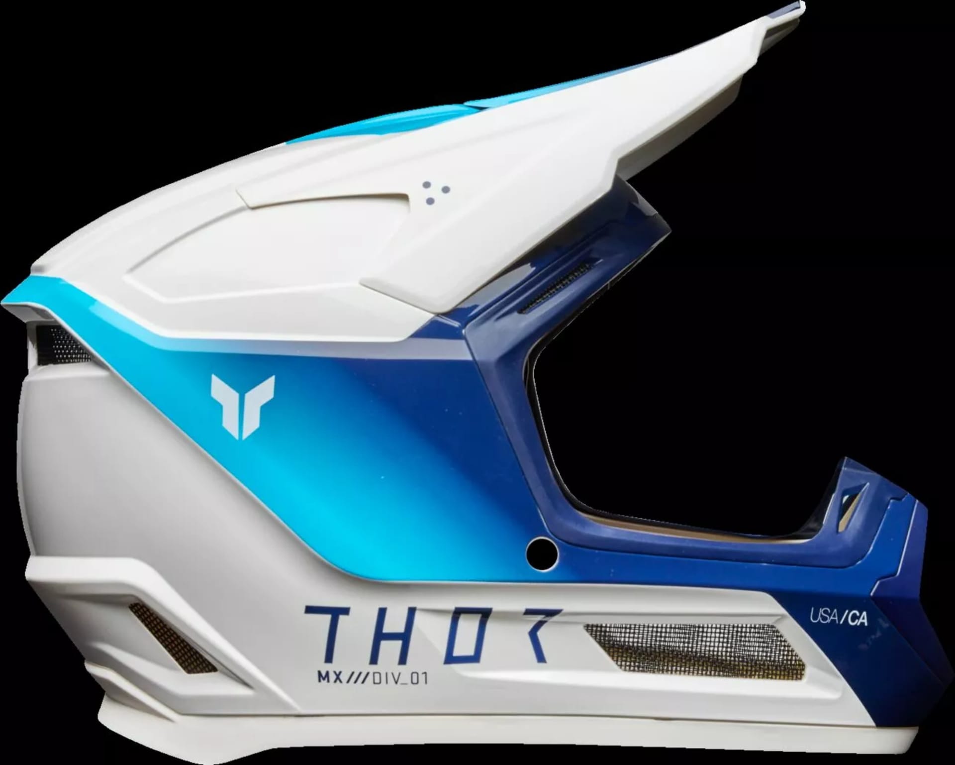 Thor Fleet Børnehjelm - Sturm Hvid/Blå - Thor