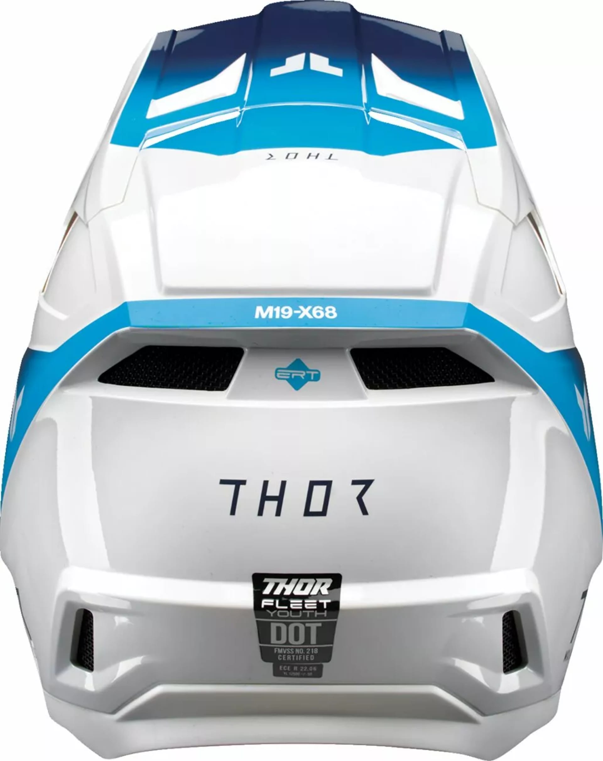 Thor Fleet Børnehjelm - Storm Hvid/Blå - Thor