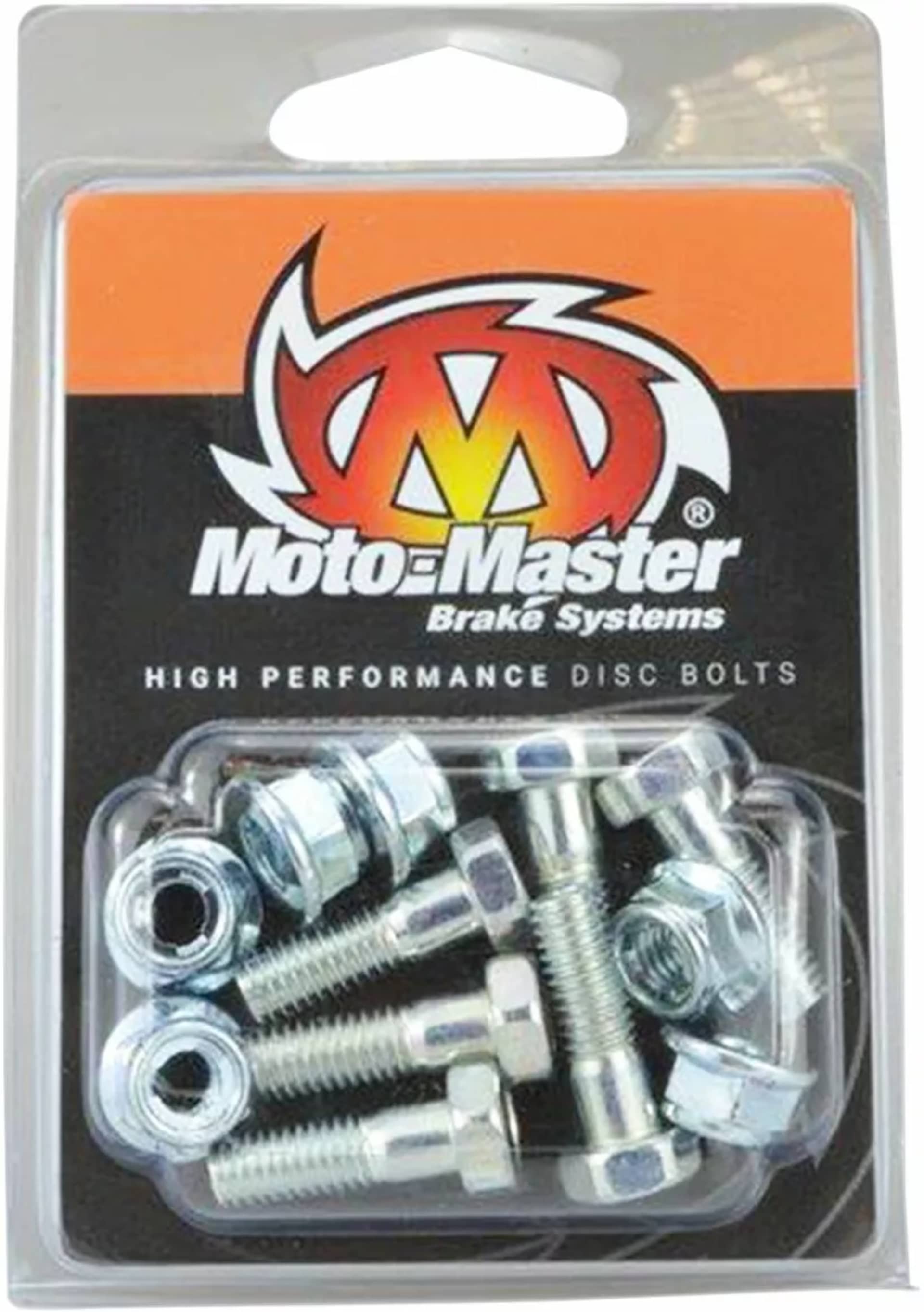 Moto-master Brake Rotor Bolts M6X19 HEX+NUT CR/CRF - Moto-Master - Motocross Parts