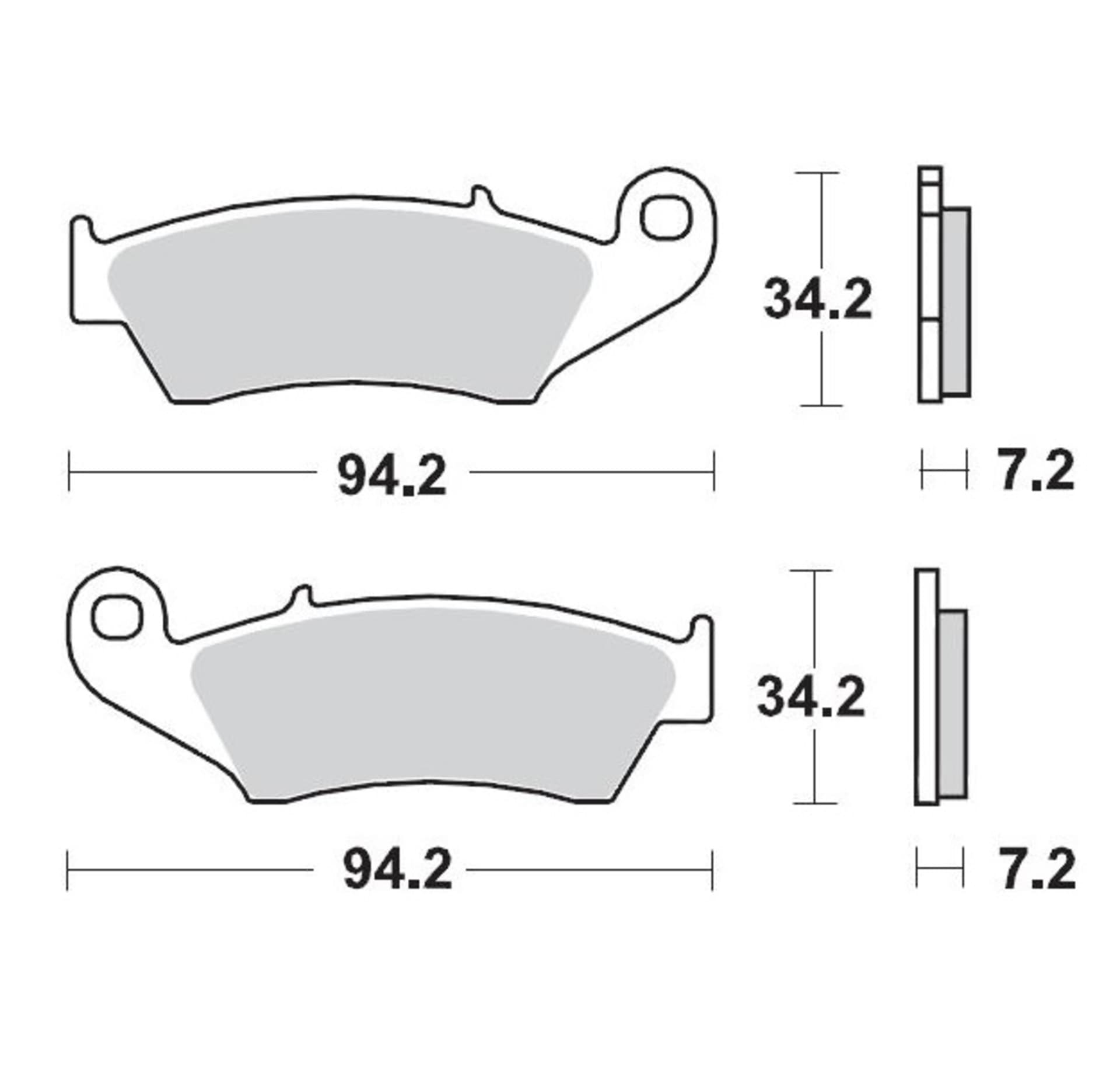 Moto-master Racing GP SinterPRO Offroad Brake Pads Yamaha 1998-2020 - Moto-Master