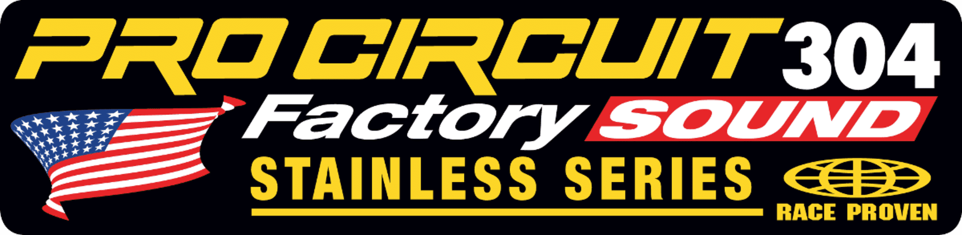Pro Circuit R-304 FACTORY lyddæmper sticker kit - Pro Circuit - Motocross Parts