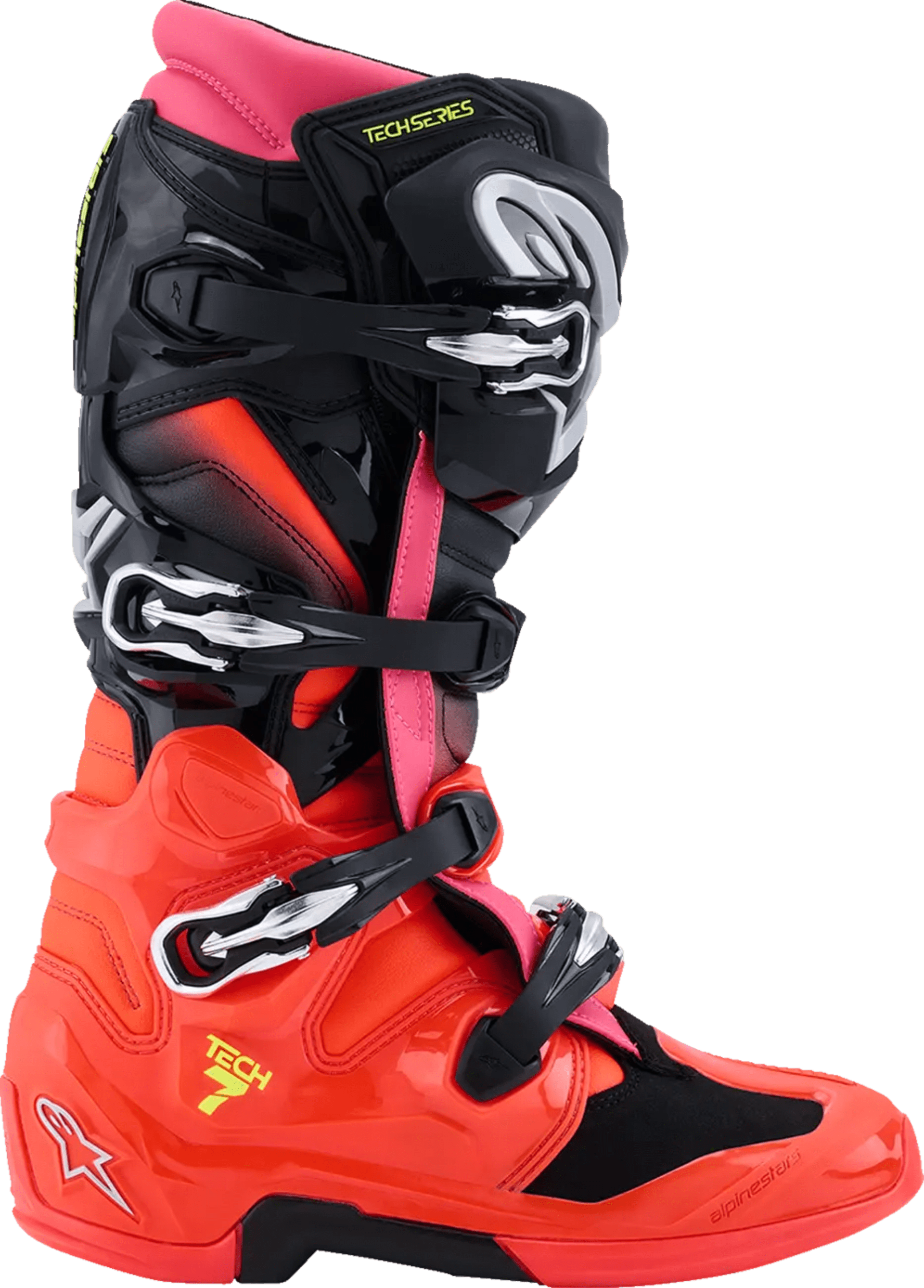 Alpinestars Tech 7 Boots - Black/Red/Pink - Alpinestars