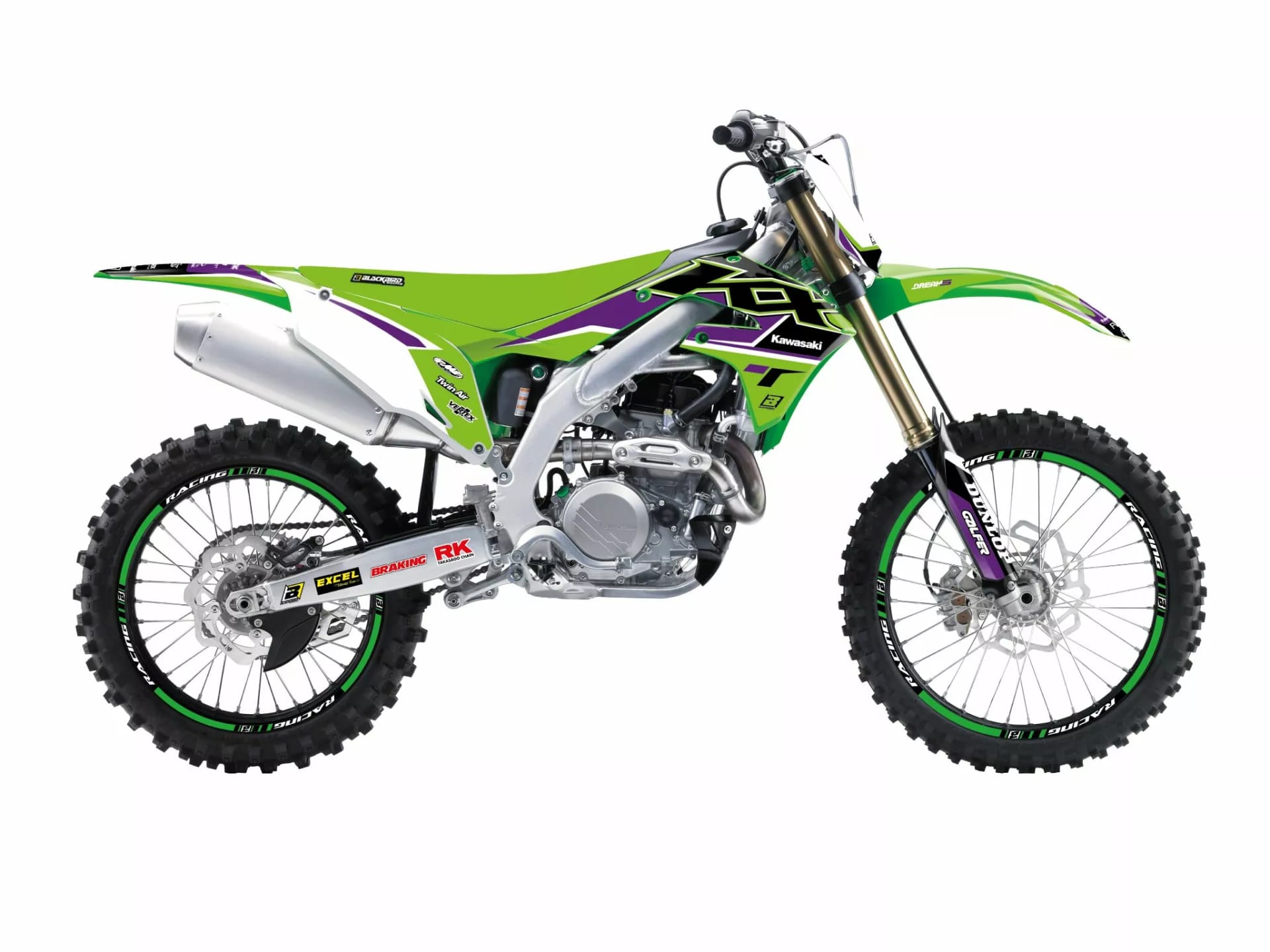 Blackbird Racing Dream 5 grafiksats Kawasaki KX 450 4T 2019-2024 - Blackbird