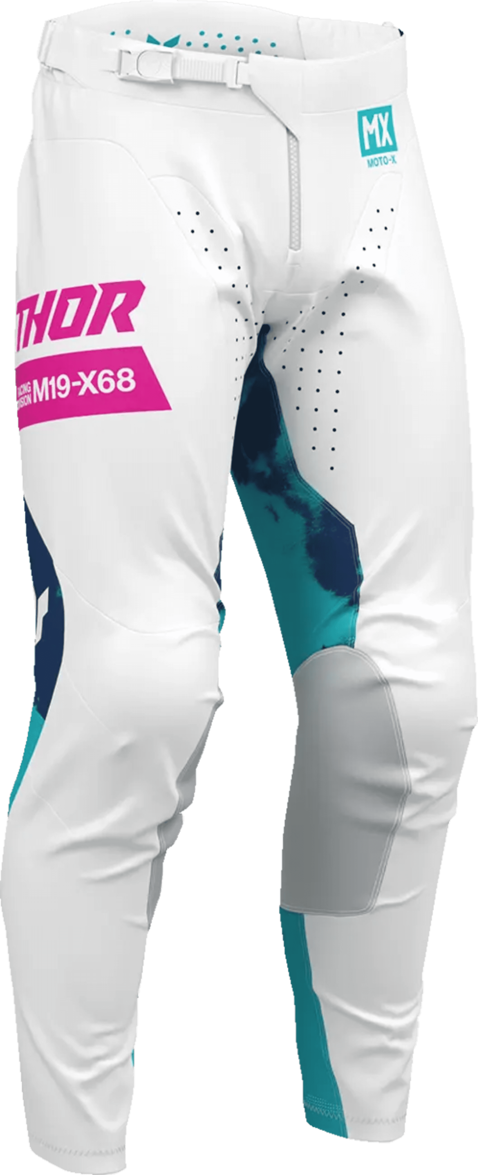 Thor Launchmode Bleach Pants - Weiß/Aqua - Thor - Motocross Parts