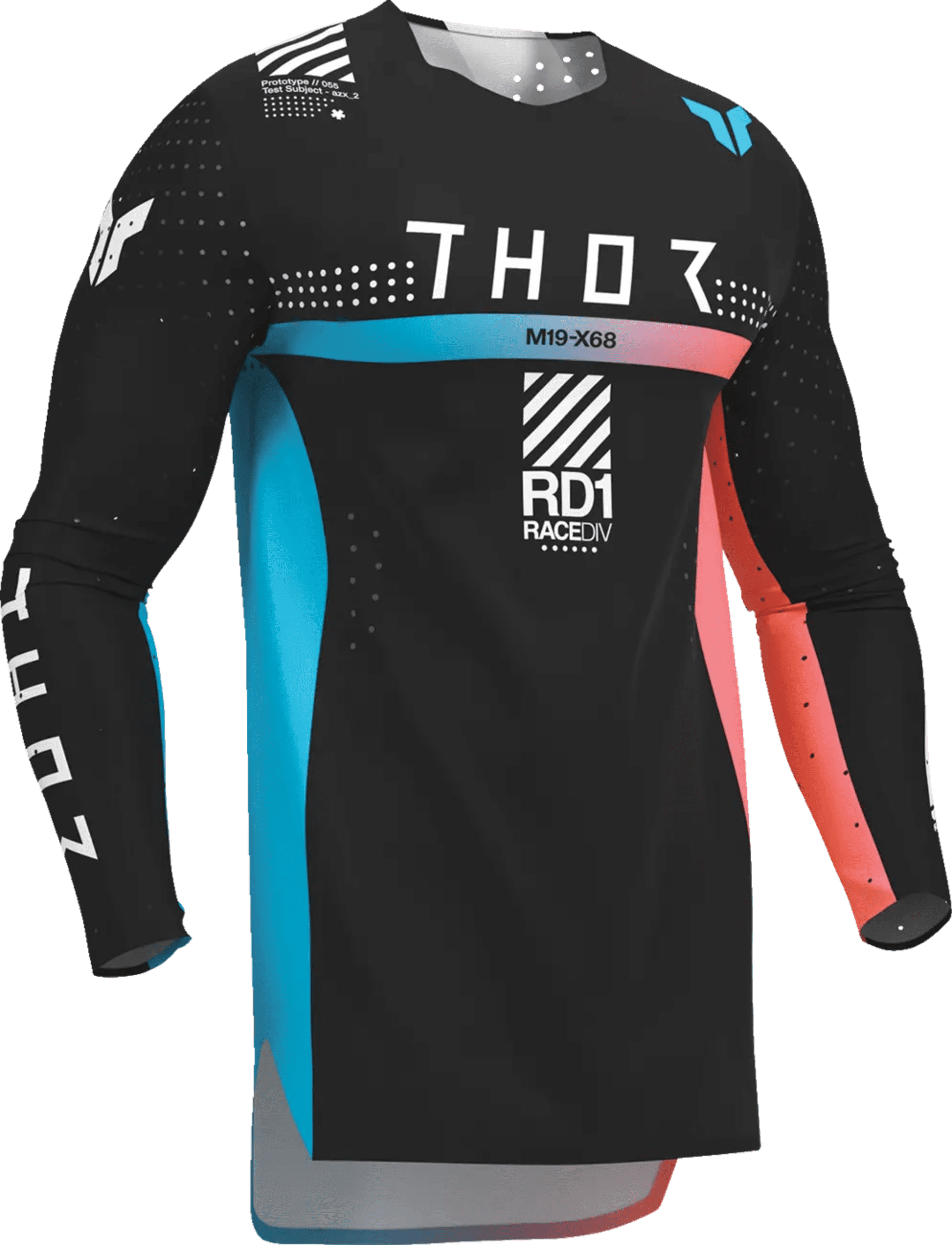 Thor Sportmode Synth Jersey - Sort - Thor - Motocross Parts