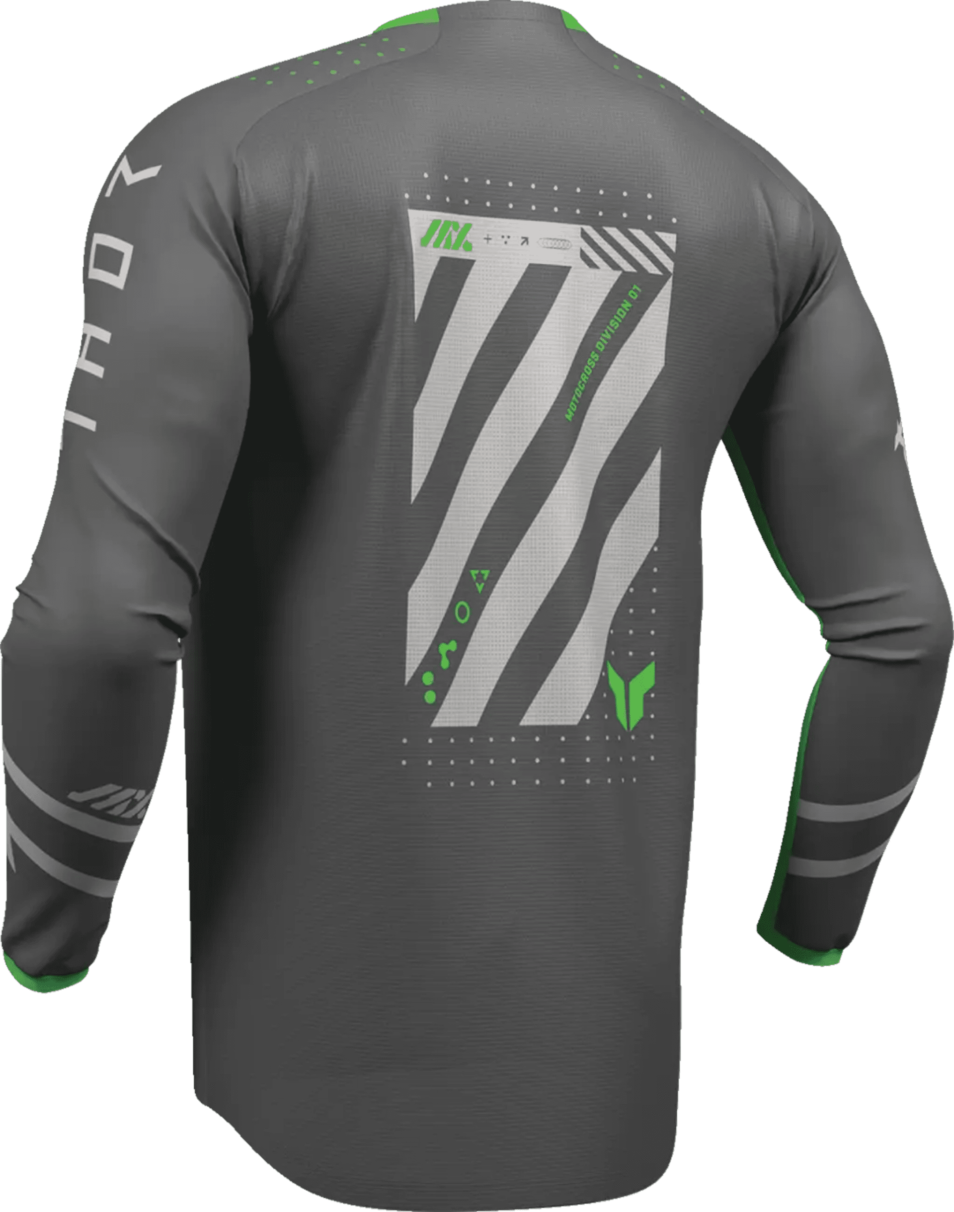 Thor Launchmode Futura Jersey - Holzkohle/Grün - Thor