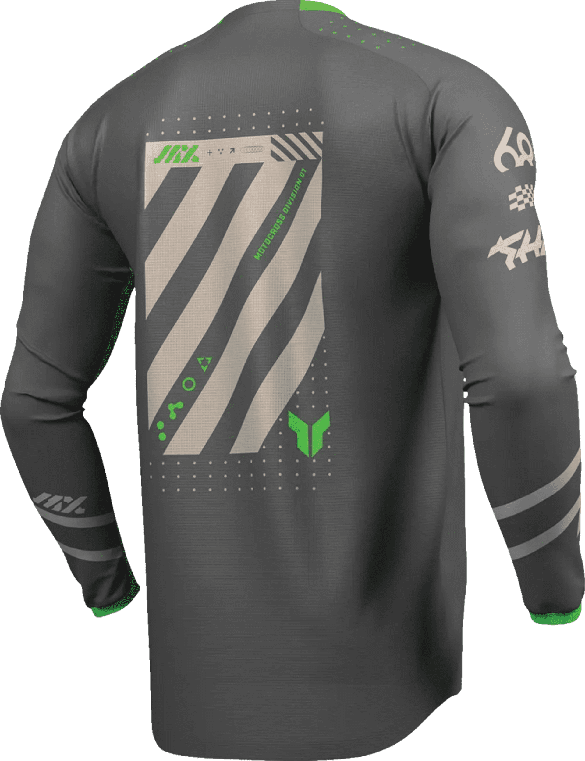 Thor Launchmode Futura Jersey - Holzkohle/Grün - Thor