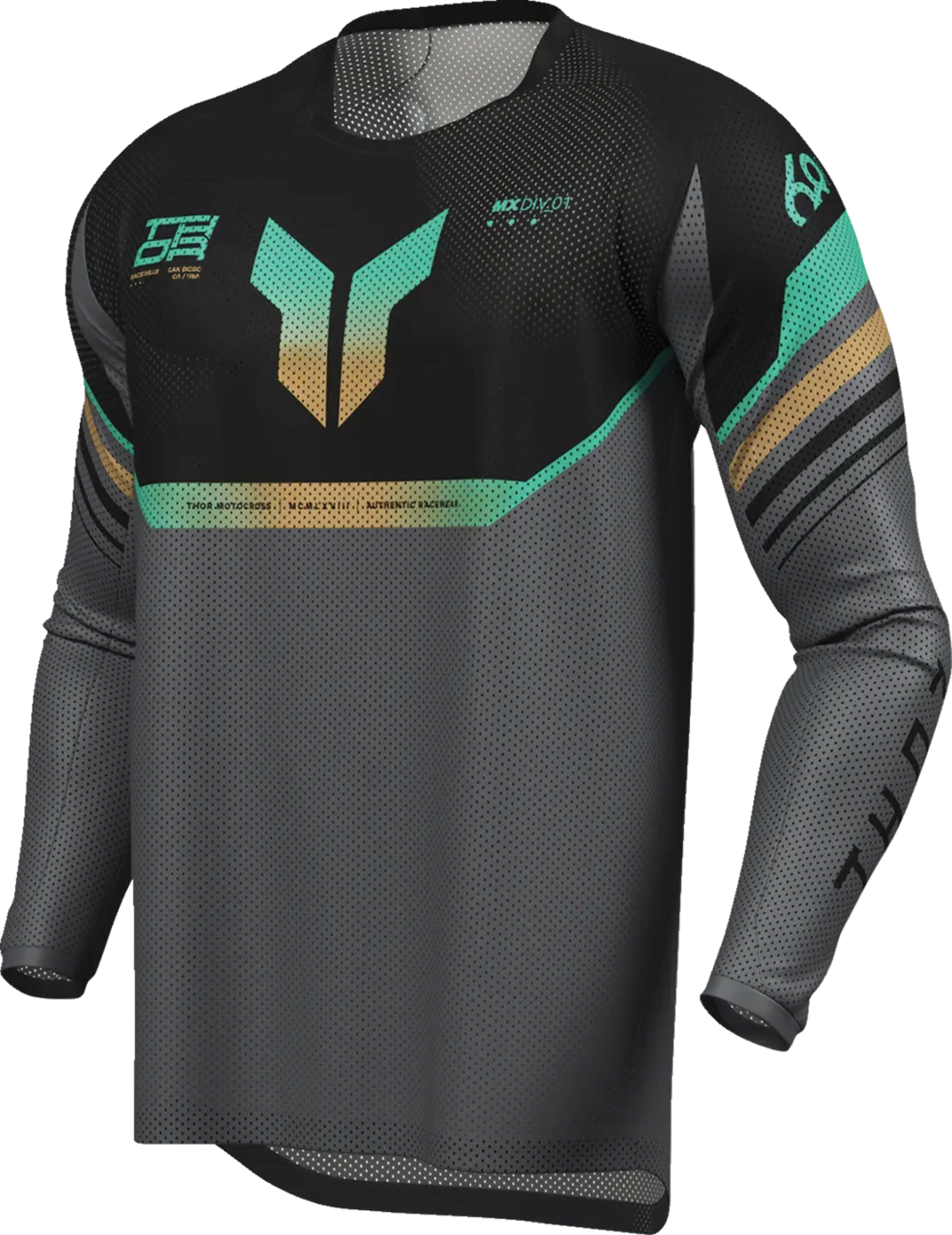 Thor Launchmode Air Raptor Jersey - Black/Charcoal - Thor