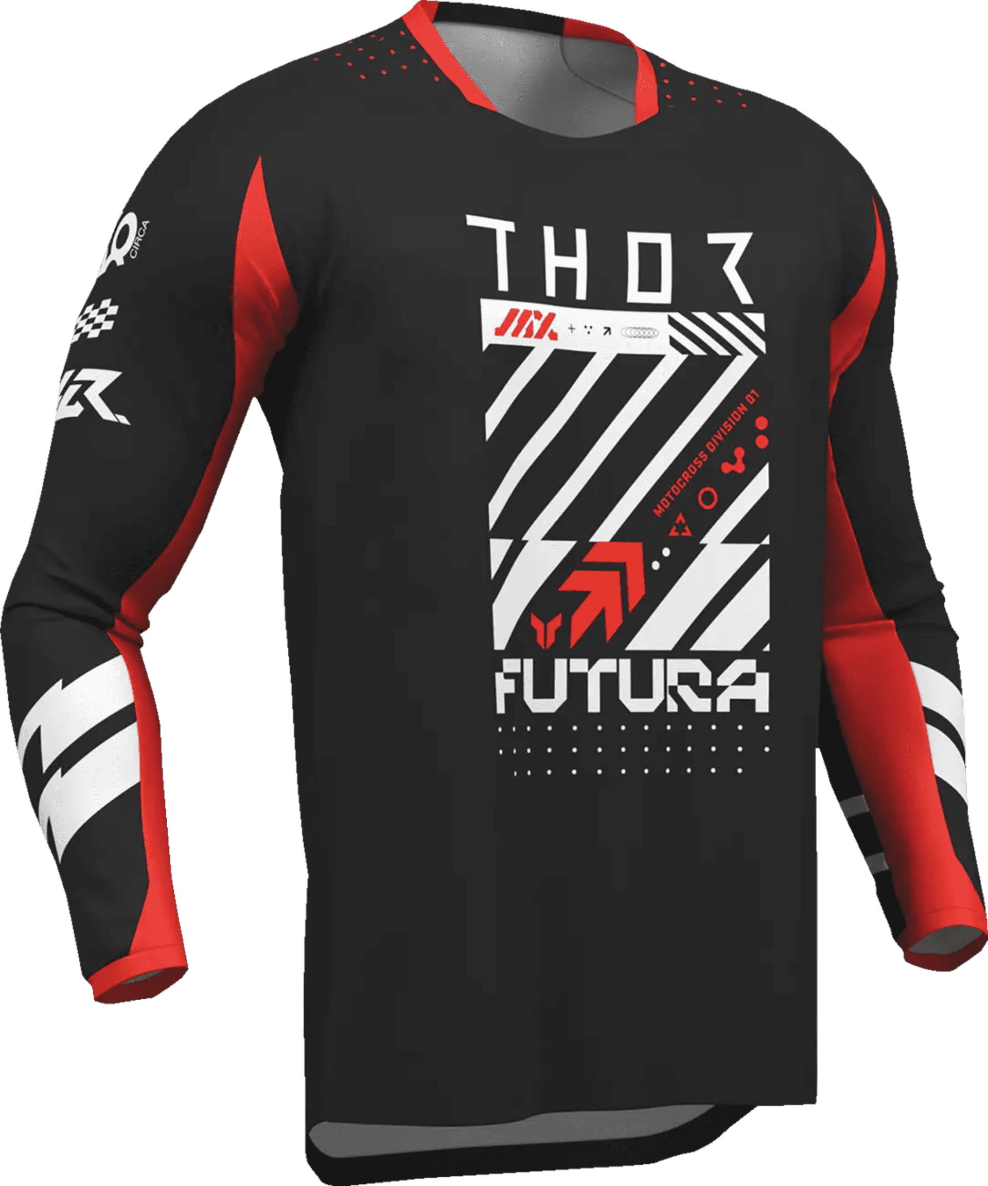 Thor Youth Launchmode Futura Jersey - Black/Red - Thor - Motocross Parts