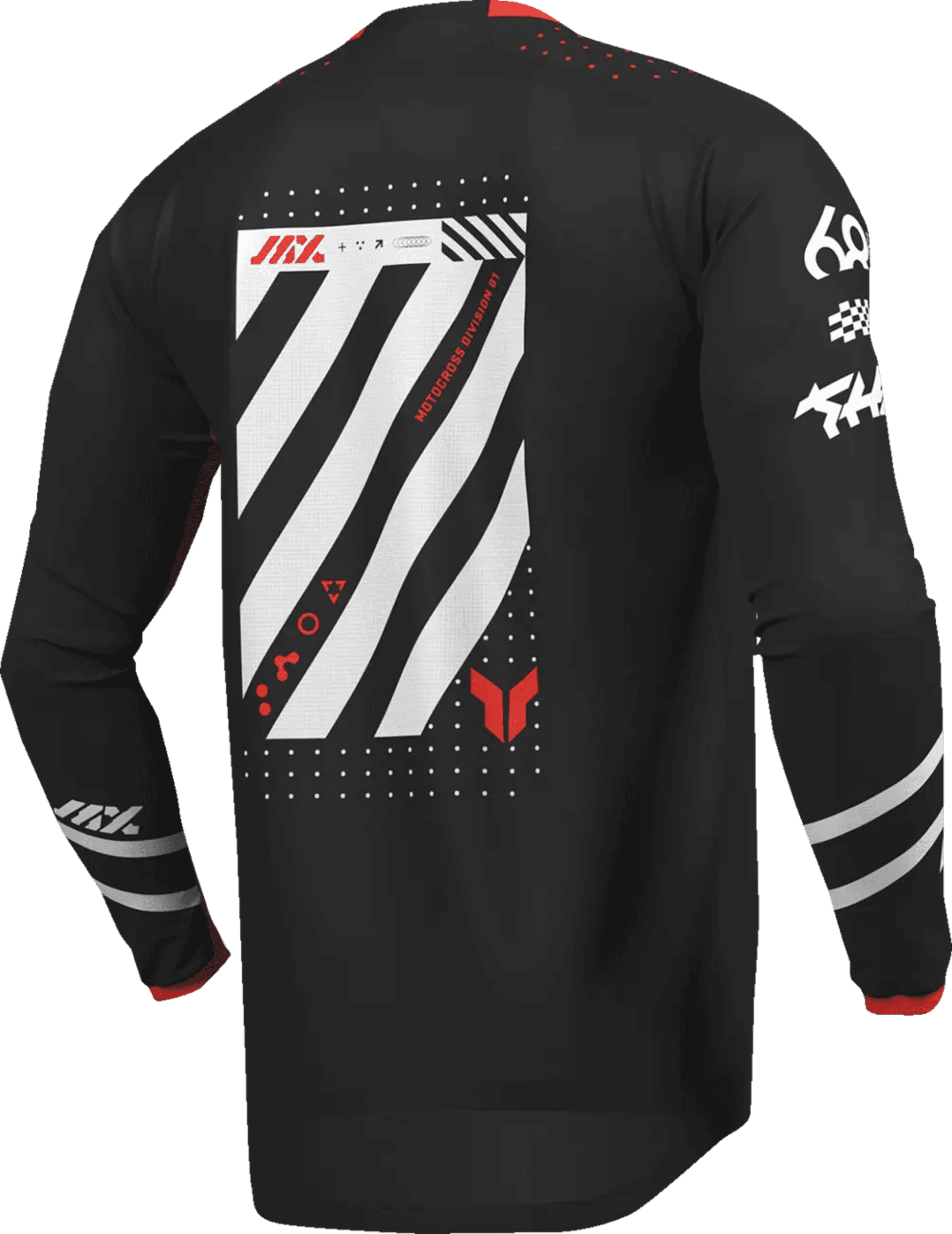 Thor Youth Launchmode Futura Jersey - Black/Red - Thor