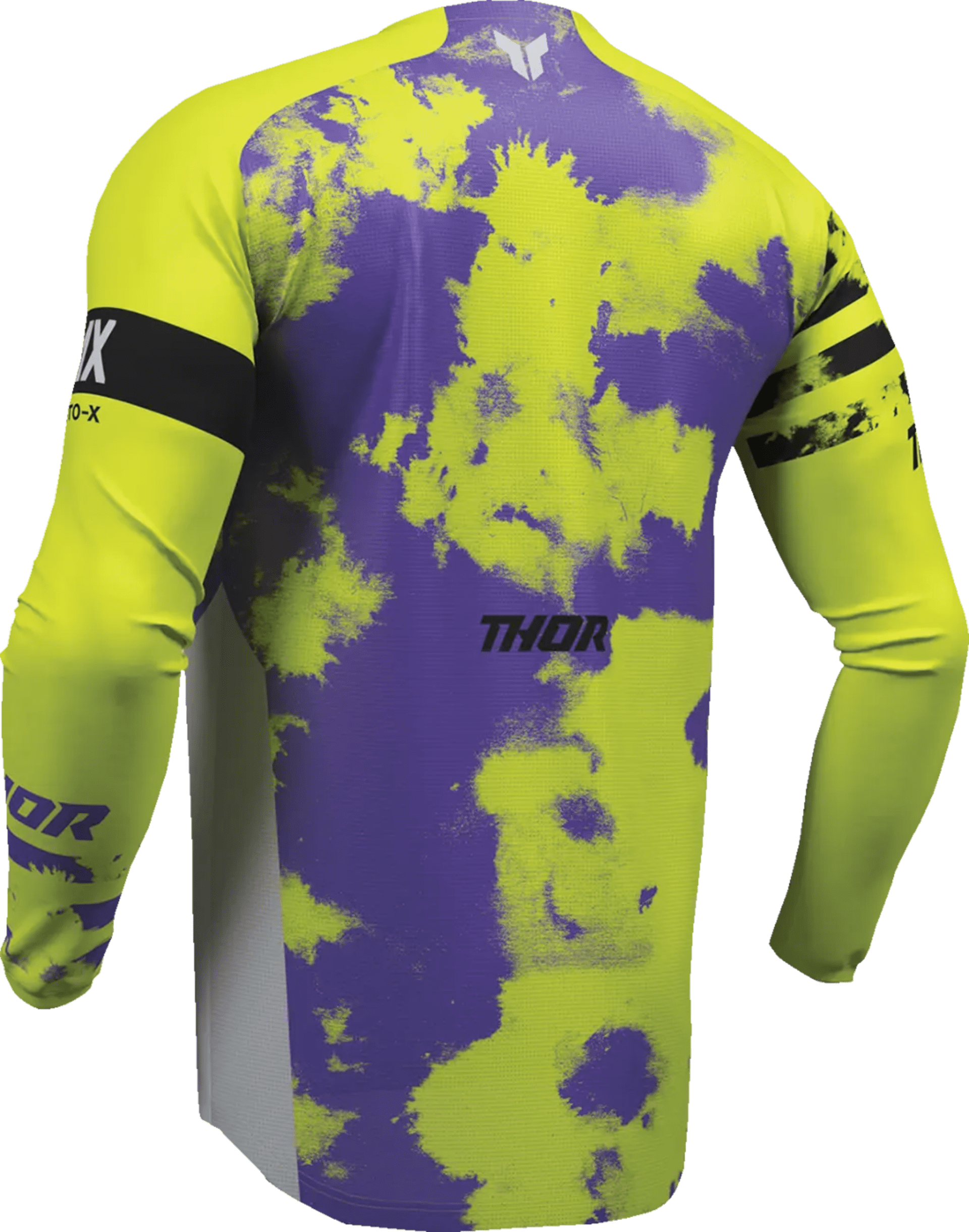Thor Youth Launchmode Bleach Jersey - Grå/Acid - Thor