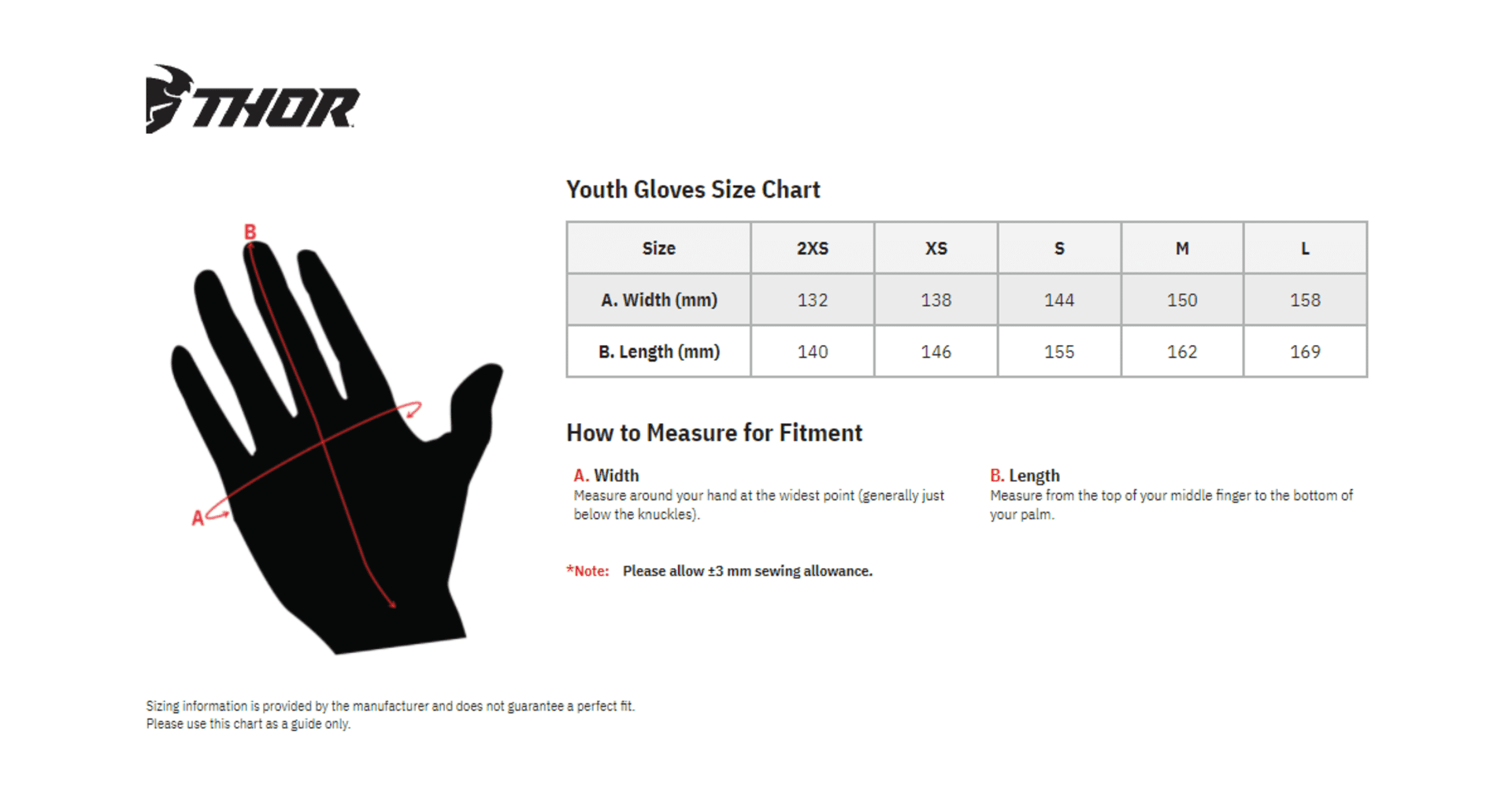 Thor Youth handsker - Spectrum black - Thor