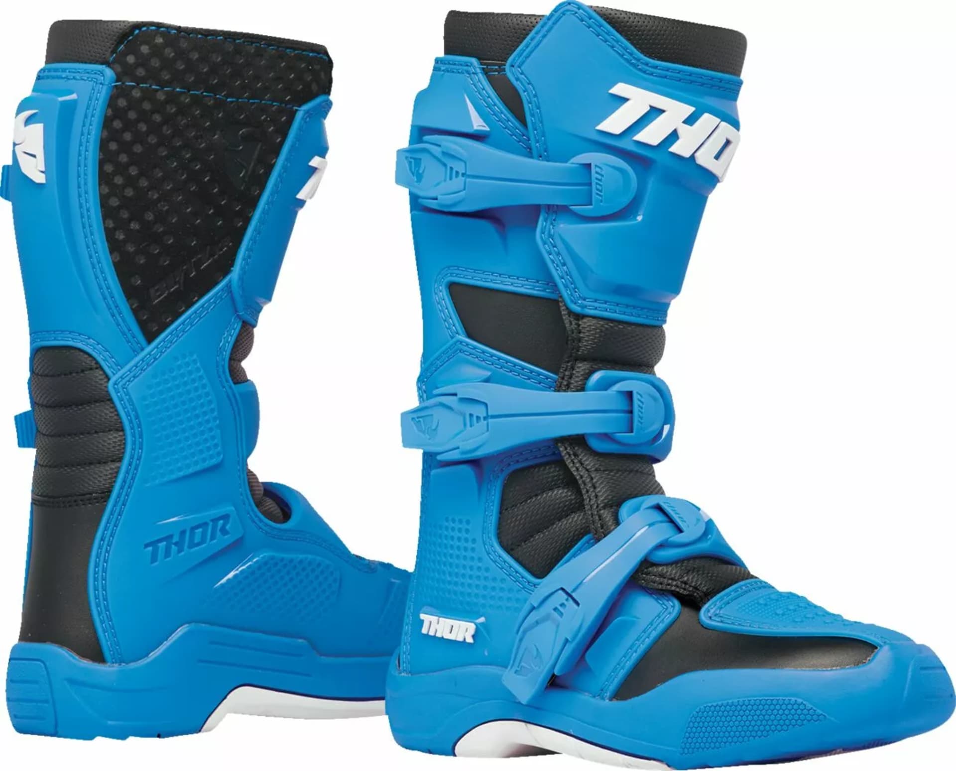 Chaussures Thor Blitz XR pour les jeunes - noir/sort - Thor - Motocross Parts