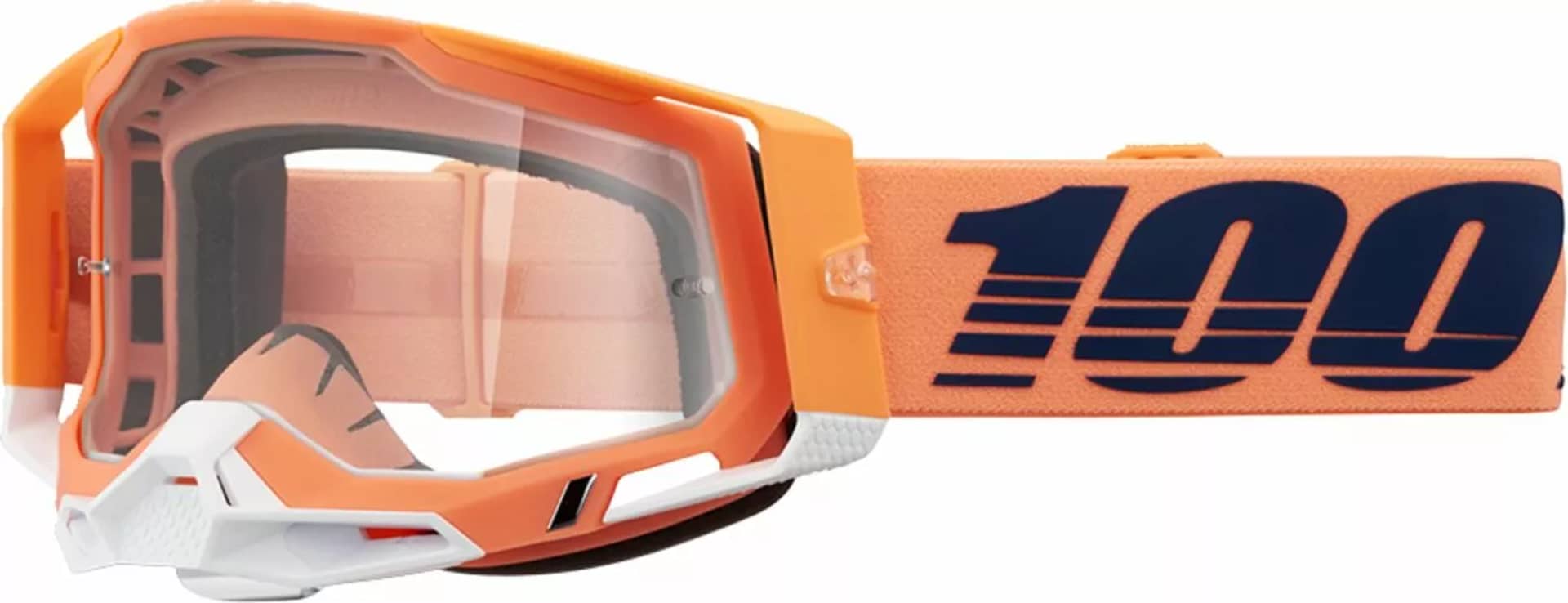 100% Racecraft 2 Coral / Clear - 100%