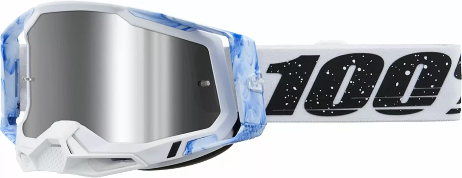 100% Racecraft 2 Goggles Mixos / Mirror Silver - 100%