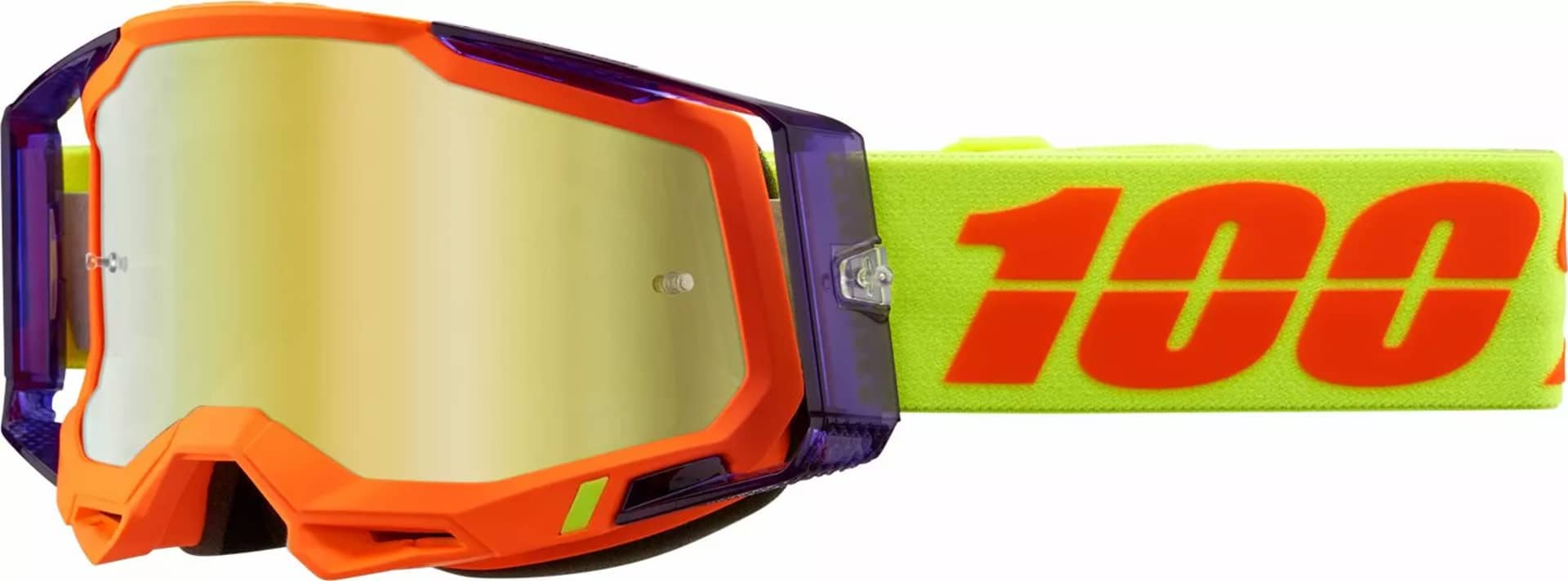 100% Racecraft 2 Goggles Panam / Mirror Gold - 100%