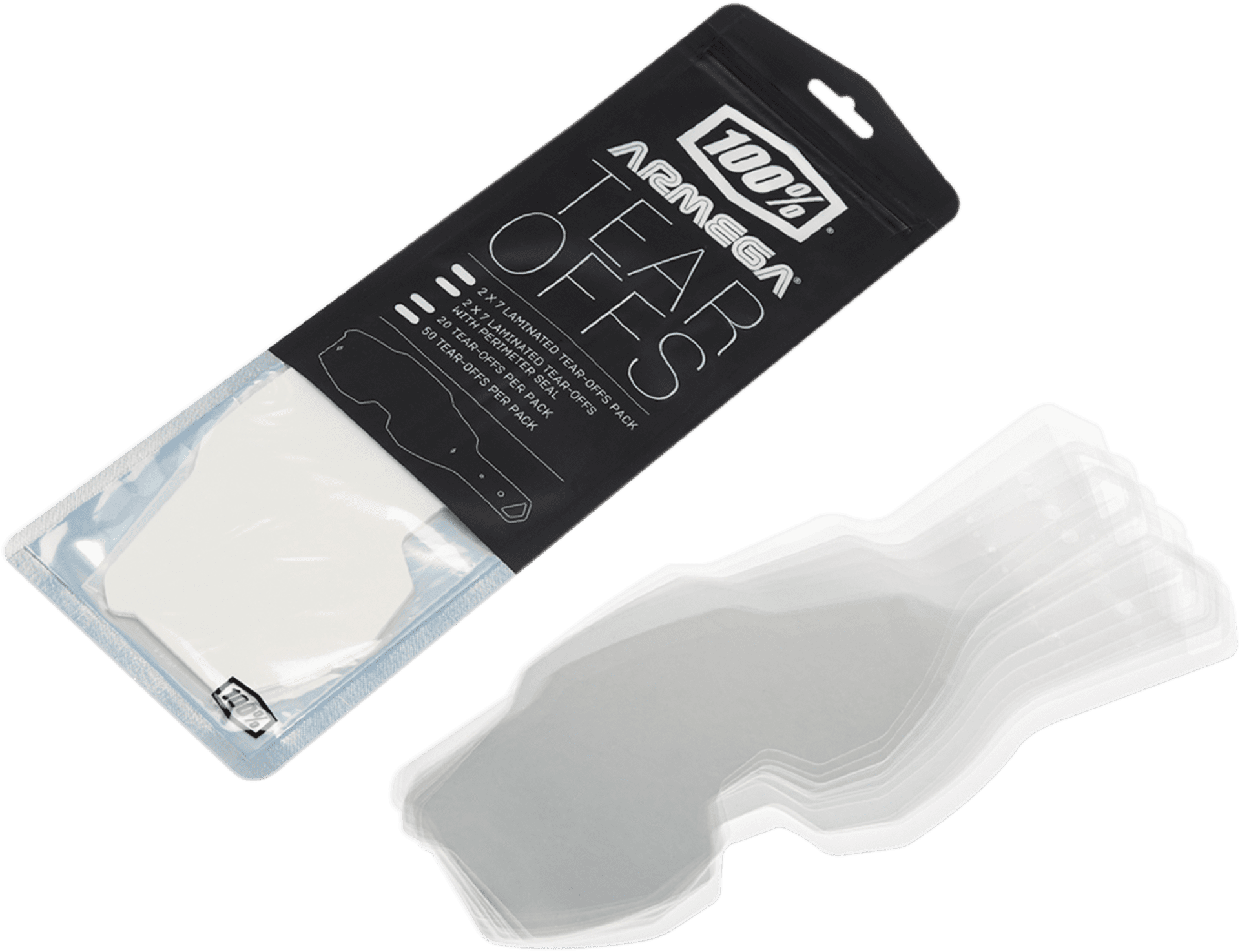 100% ARMEGA standard tear-offs 50 stk. - 100% - Motocross Parts