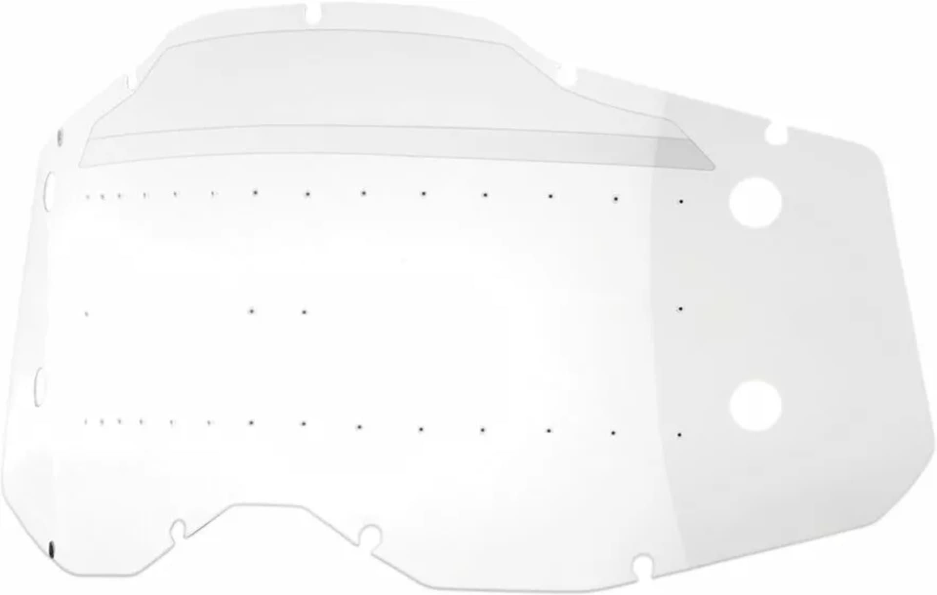 100% Accuri 2/Racecraft 2/Strata 2 Forecast Brillengläser - klar - 100% - Motocross Parts