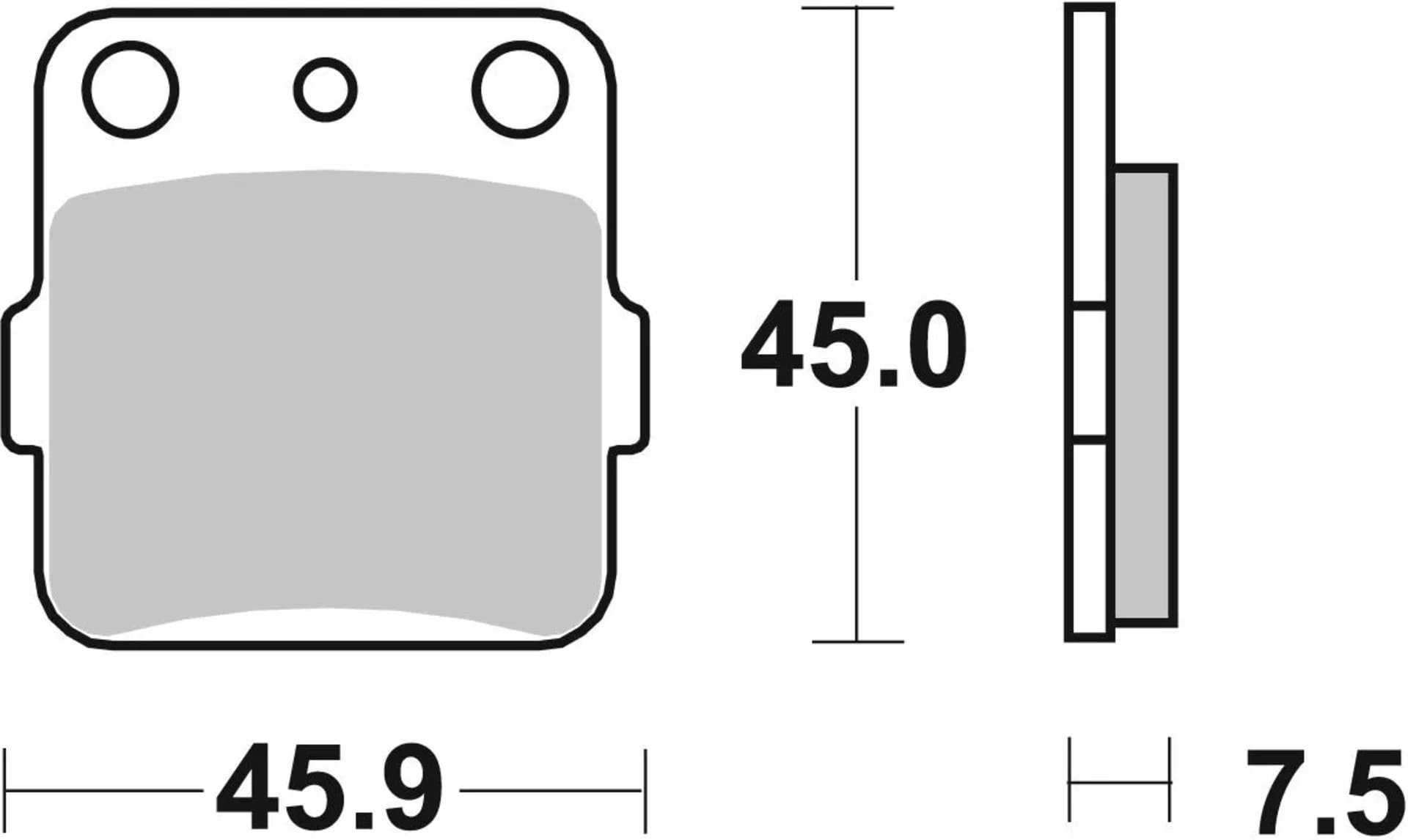 Sbs RSI Brake Pads Yamaha YZ65/YZ85 1987-... - SBS