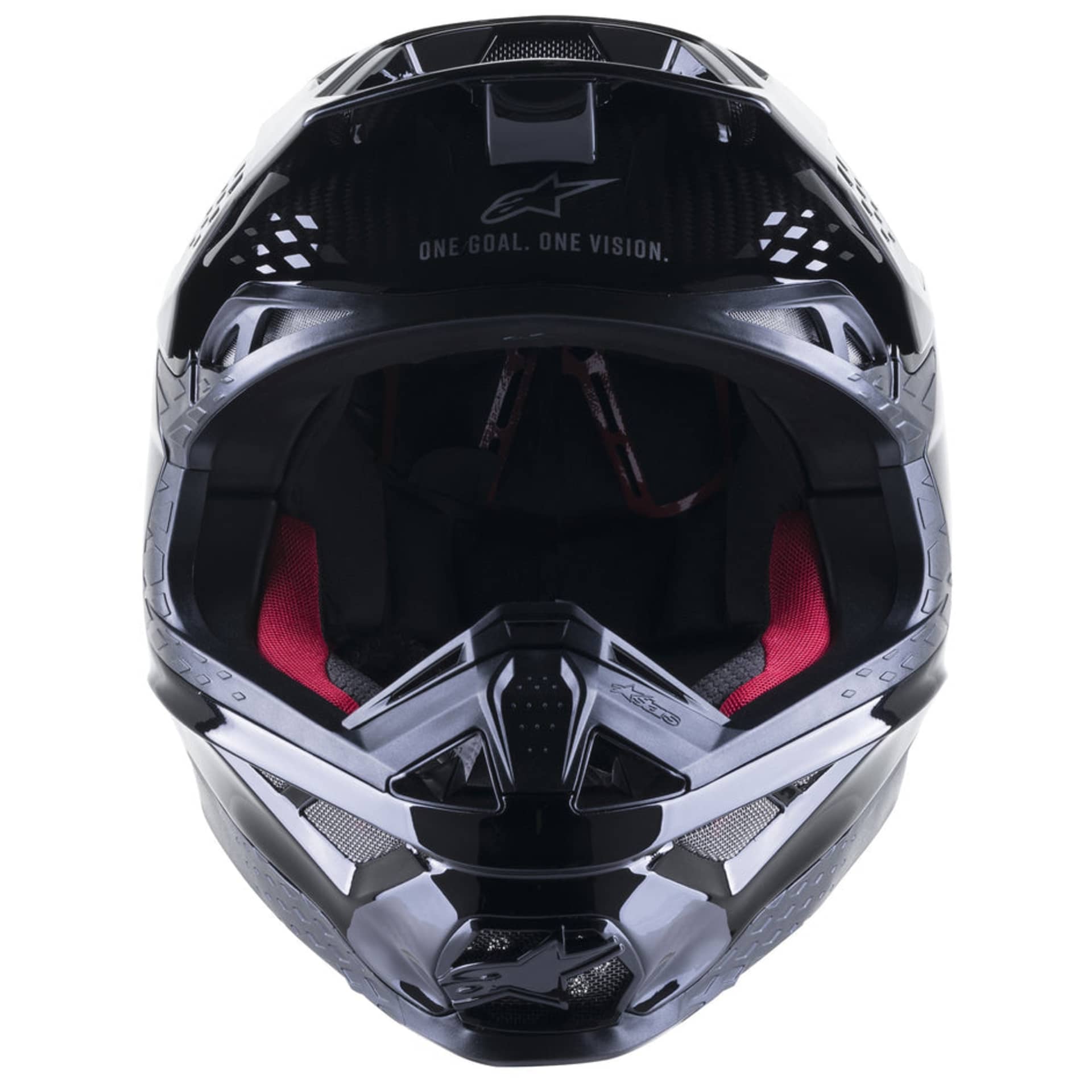 Alpinestars SM10 Helmet - Solid black carbon - Alpinestars