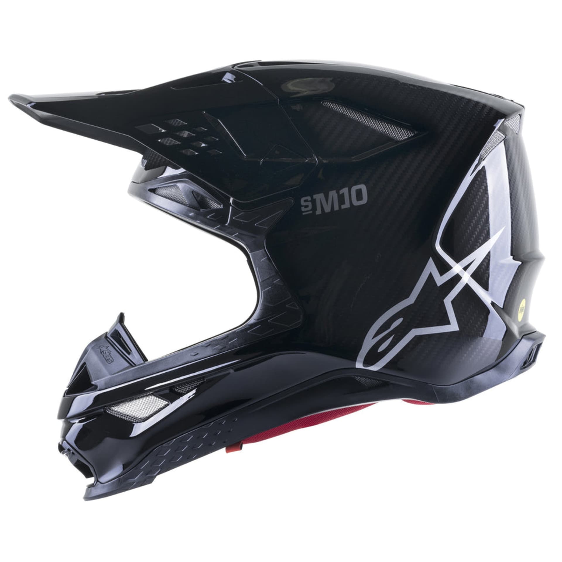 Casque Alpinestars SM10 - Solid black carbon - Alpinestars
