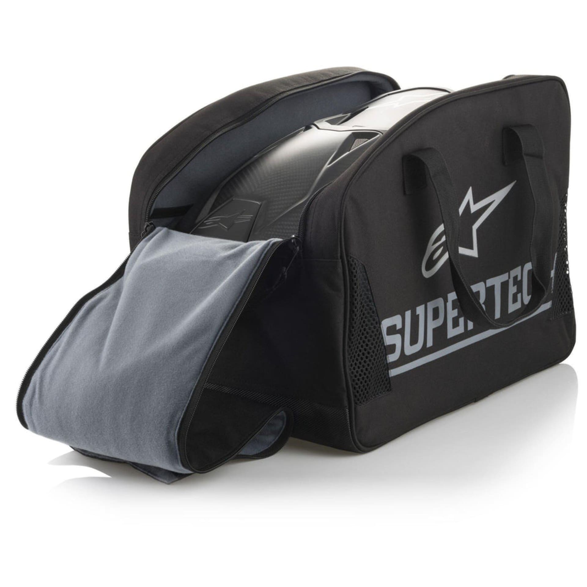 Alpinestars SM10 Hjelm - Solid black carbon - Alpinestars