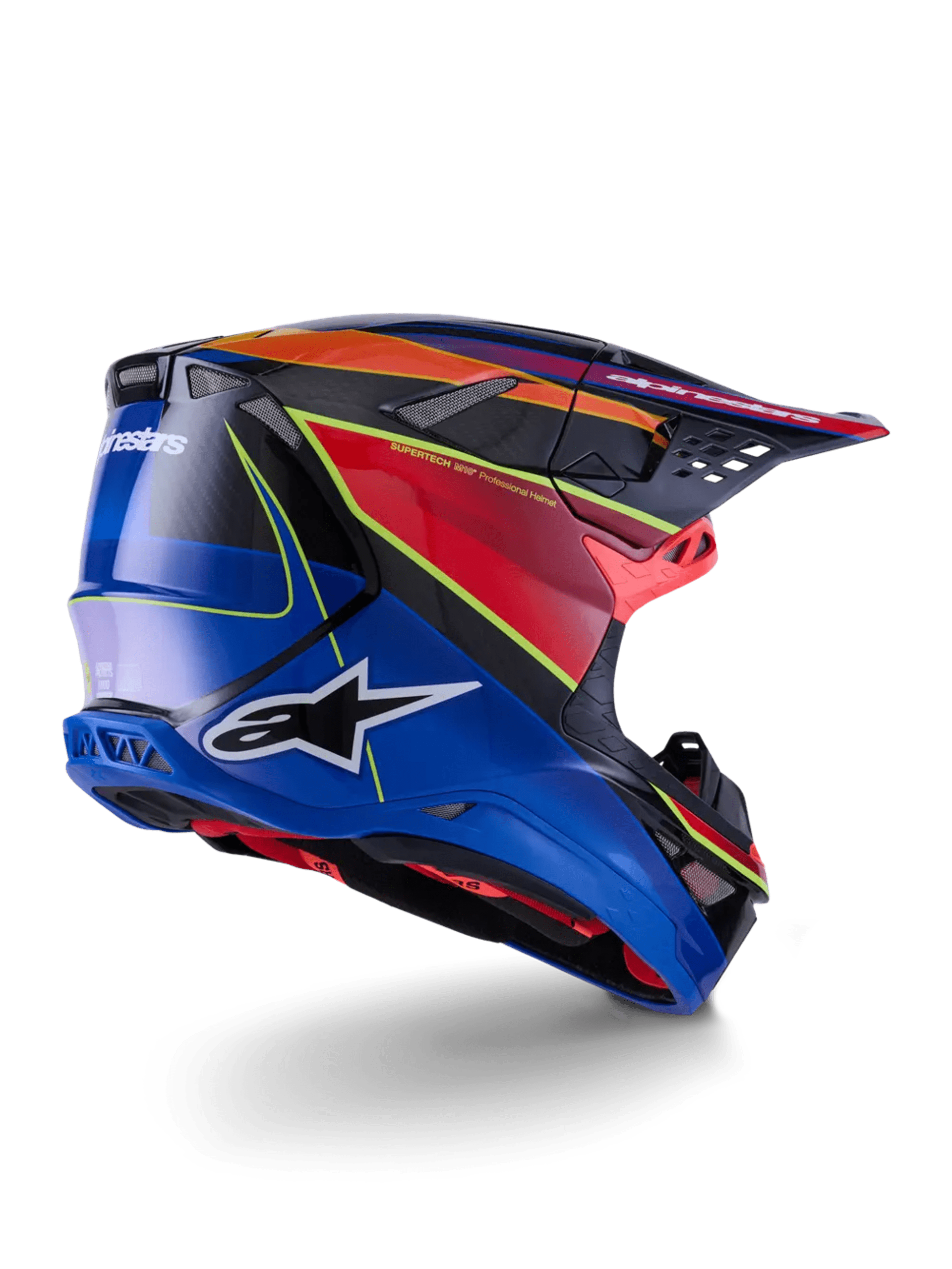 Alpinestars SM10 Era MIPS Helmet - Bleu/Rouge/Jaune - Alpinestars