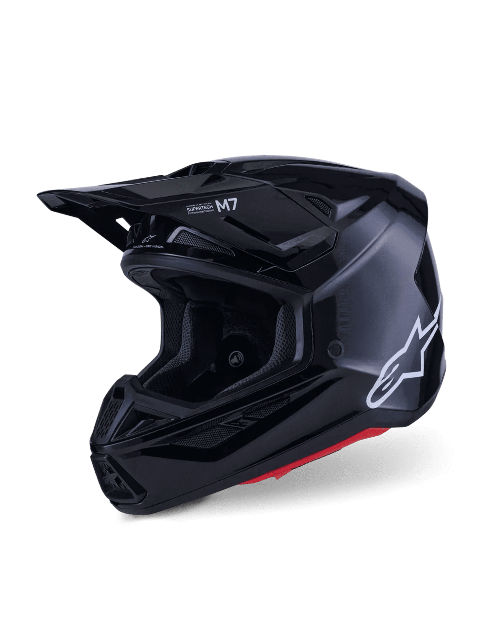 Alpinestars SM7 hjelm - Sort blank - Alpinestars - Motocross Parts