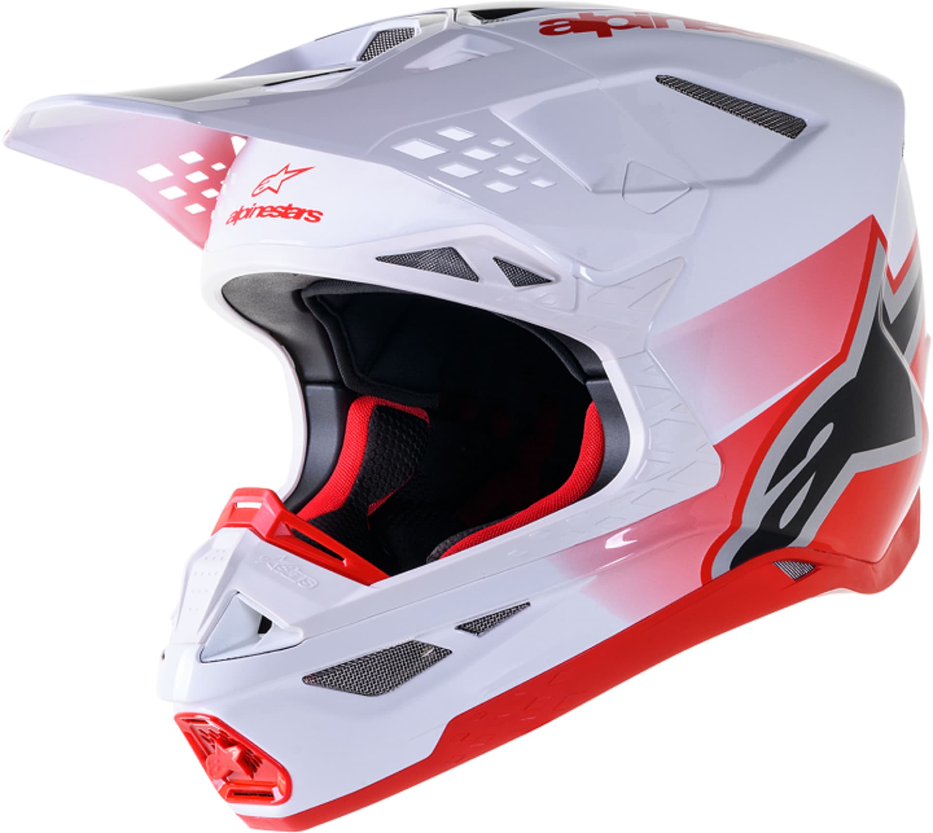 Alpinestars SM10 Hjälm - Unite röd/vit - Alpinestars - Motocross Parts